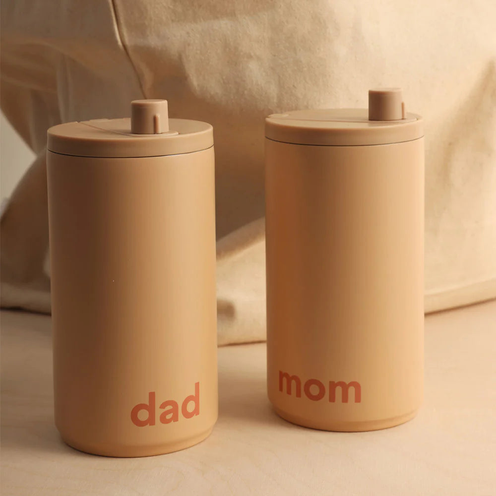 THERMOBECHER-SET | MOM & DAD | beige