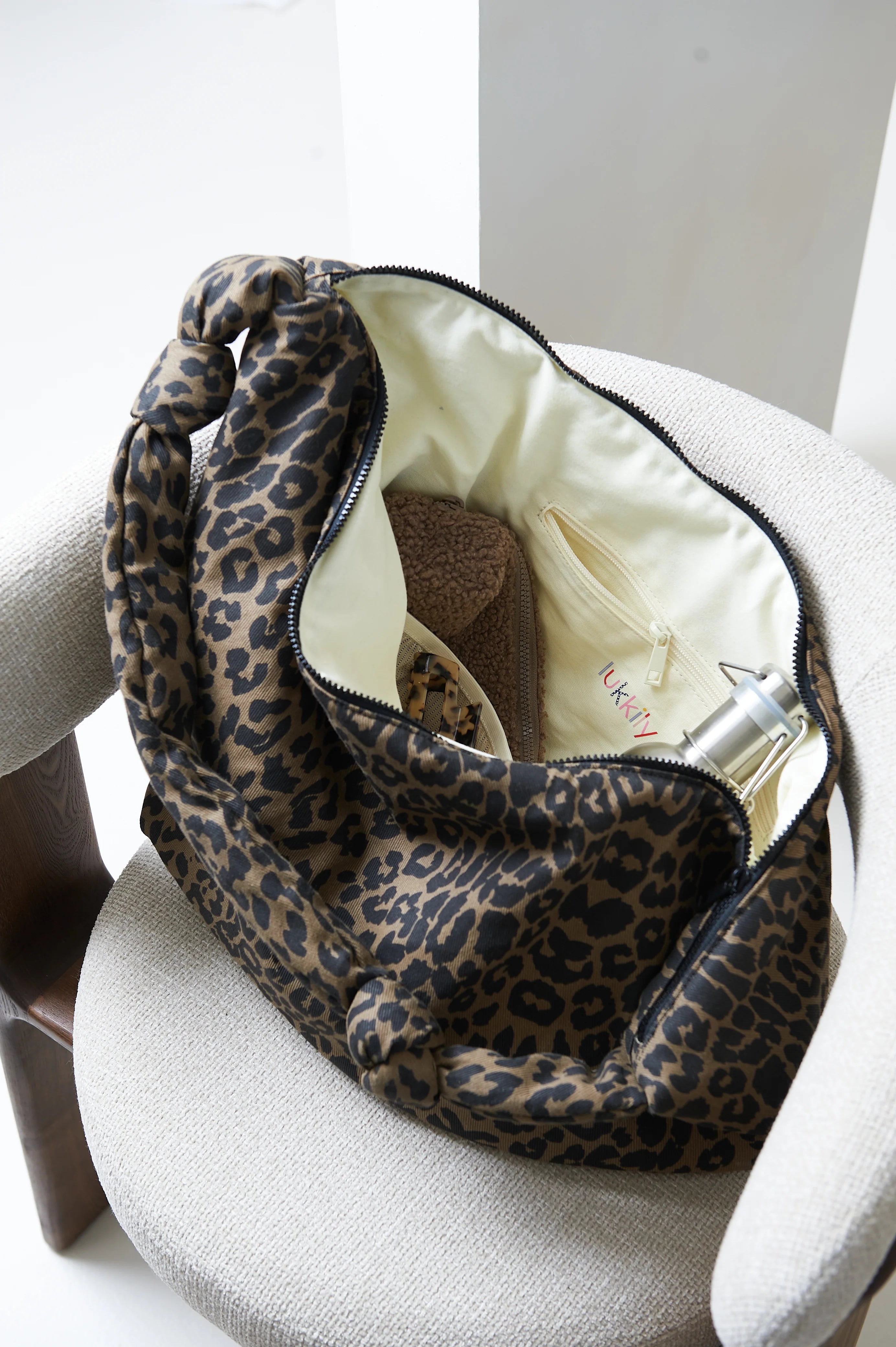 MOM BAG | LUKKILY BAG #1 | canvas leo light brown