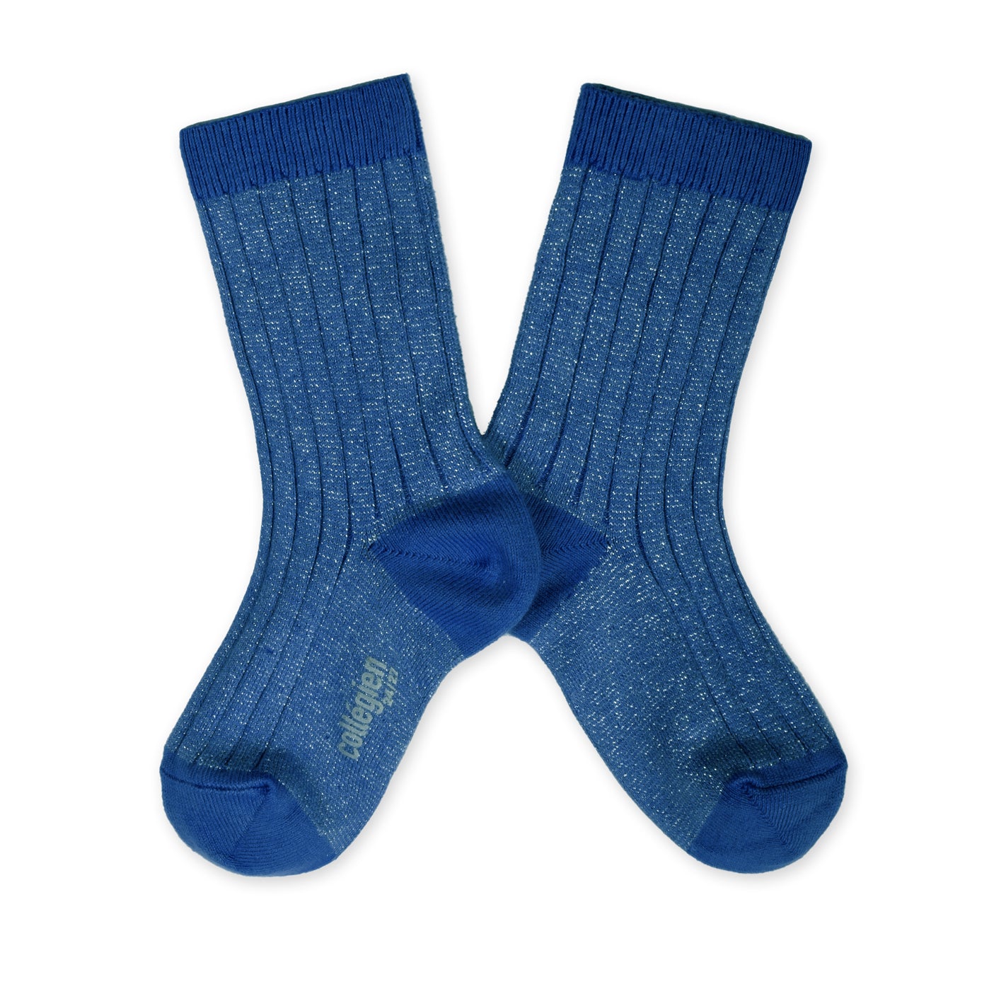 KINDERSOCKEN | GLITZER-RIPP | bleu saphir