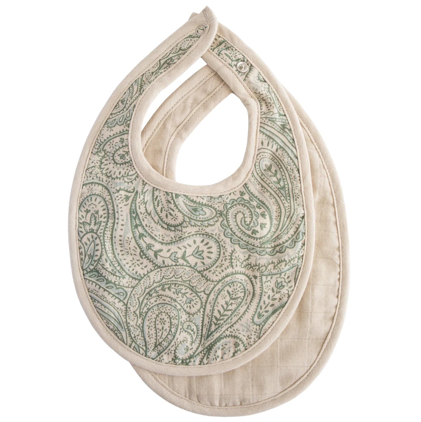 LÄTZCHEN | 2ER-SET | green paisley & fog