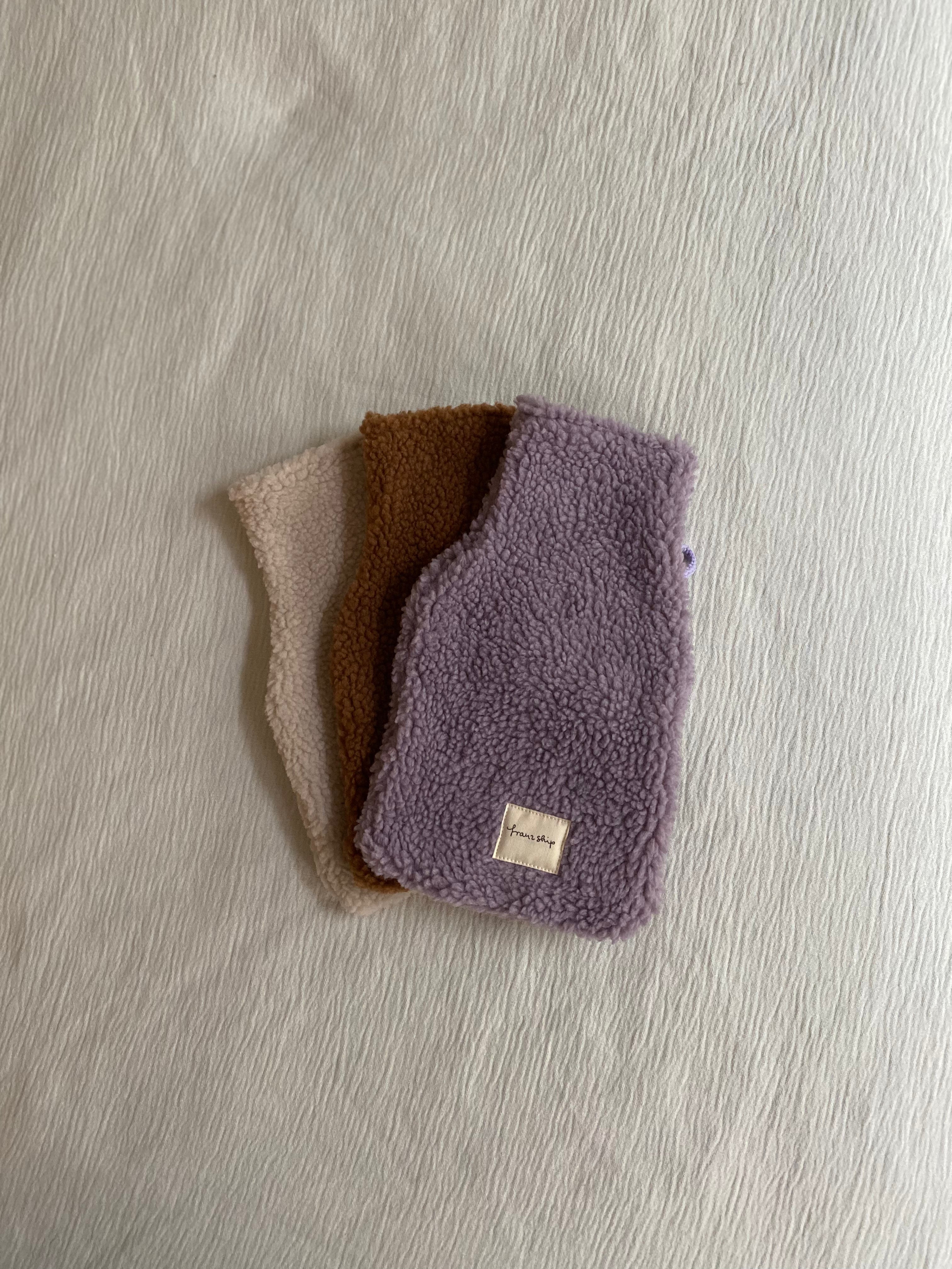 WÄRMFLASCHENÜBERZUG KLEIN | TEDDY | verschiedene Farben