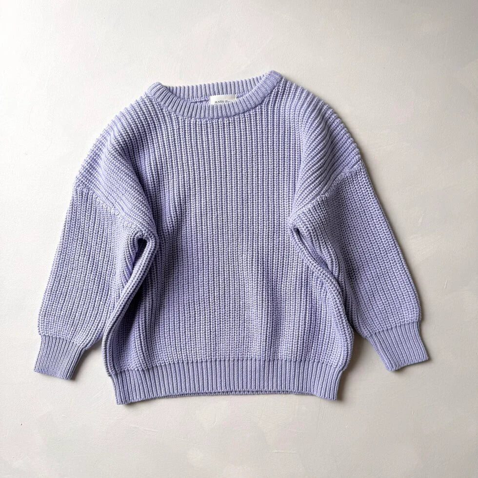 STRICK-PULLOVER | lila