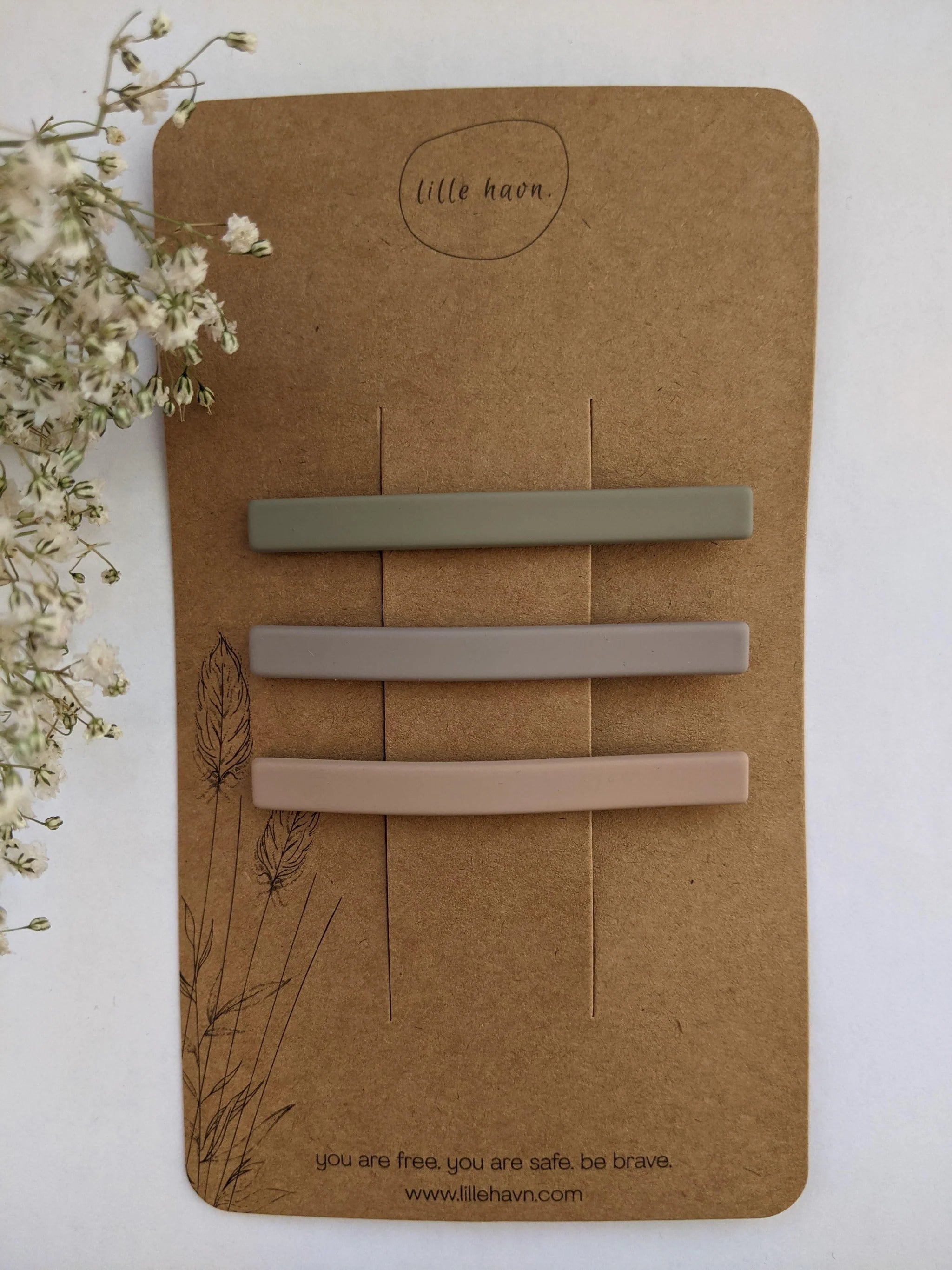 HAARSPANGEN | 3ER-SET | versch. Farben