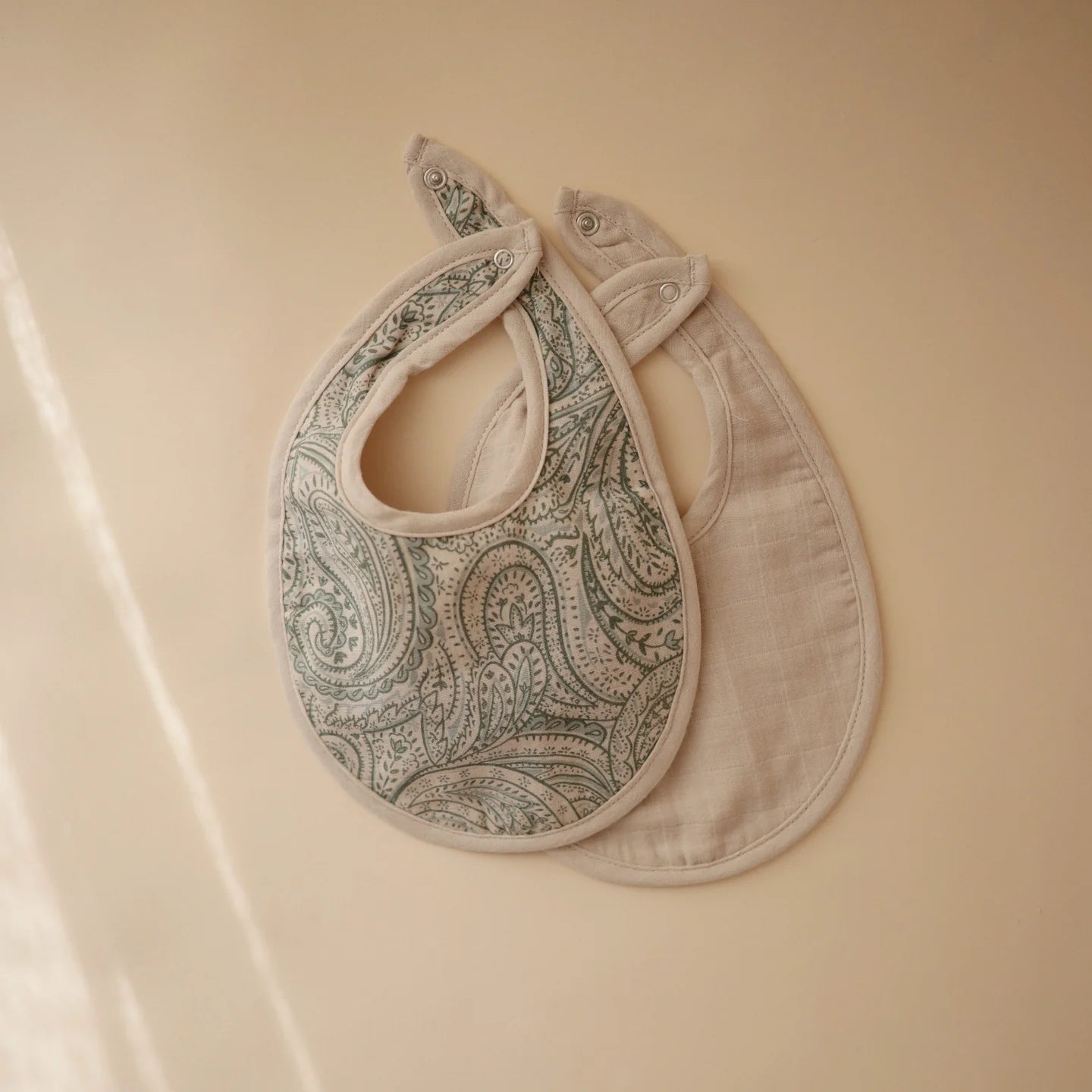 LÄTZCHEN | 2ER-SET | green paisley & fog