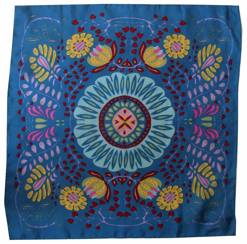TUCH AUS SEIDE | marushka blau