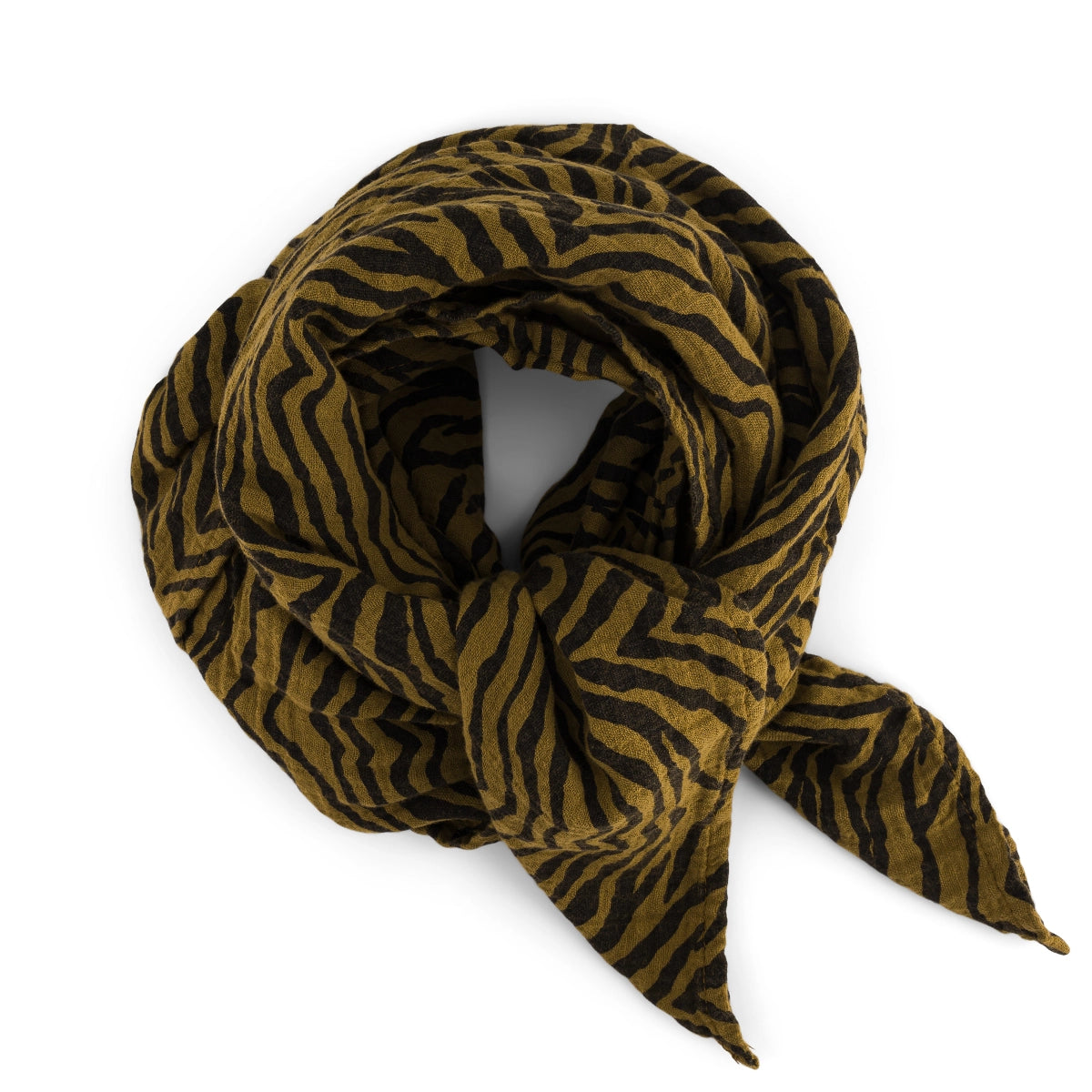 SWADDLE AUS MUSSELIN | olive zebra