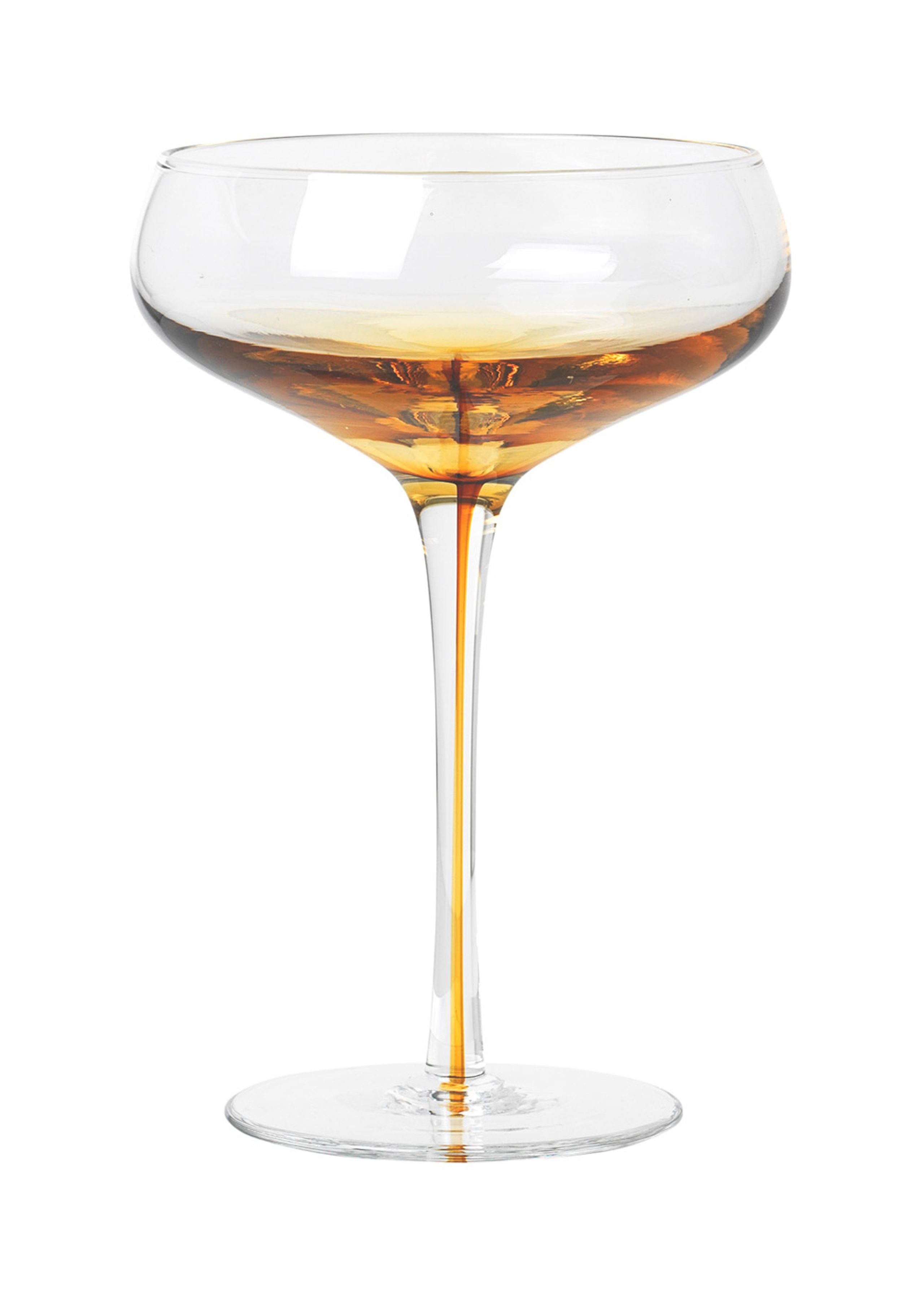 CHAMPAGNERSCHALE | 4er-SET | amber