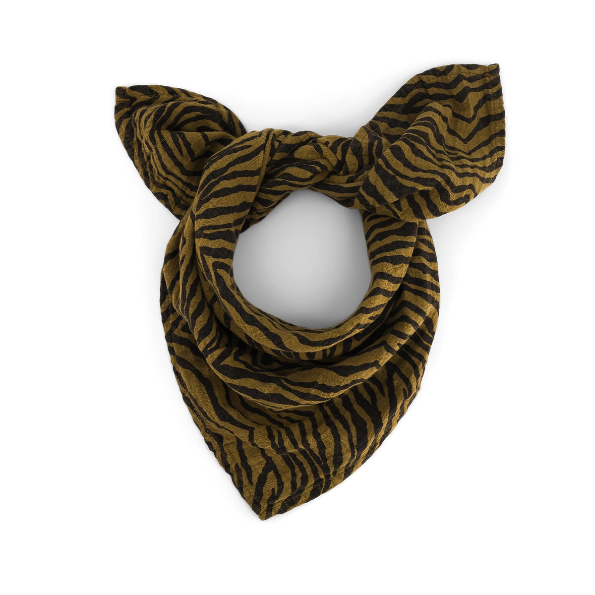 SWADDLE AUS MUSSELIN | olive zebra