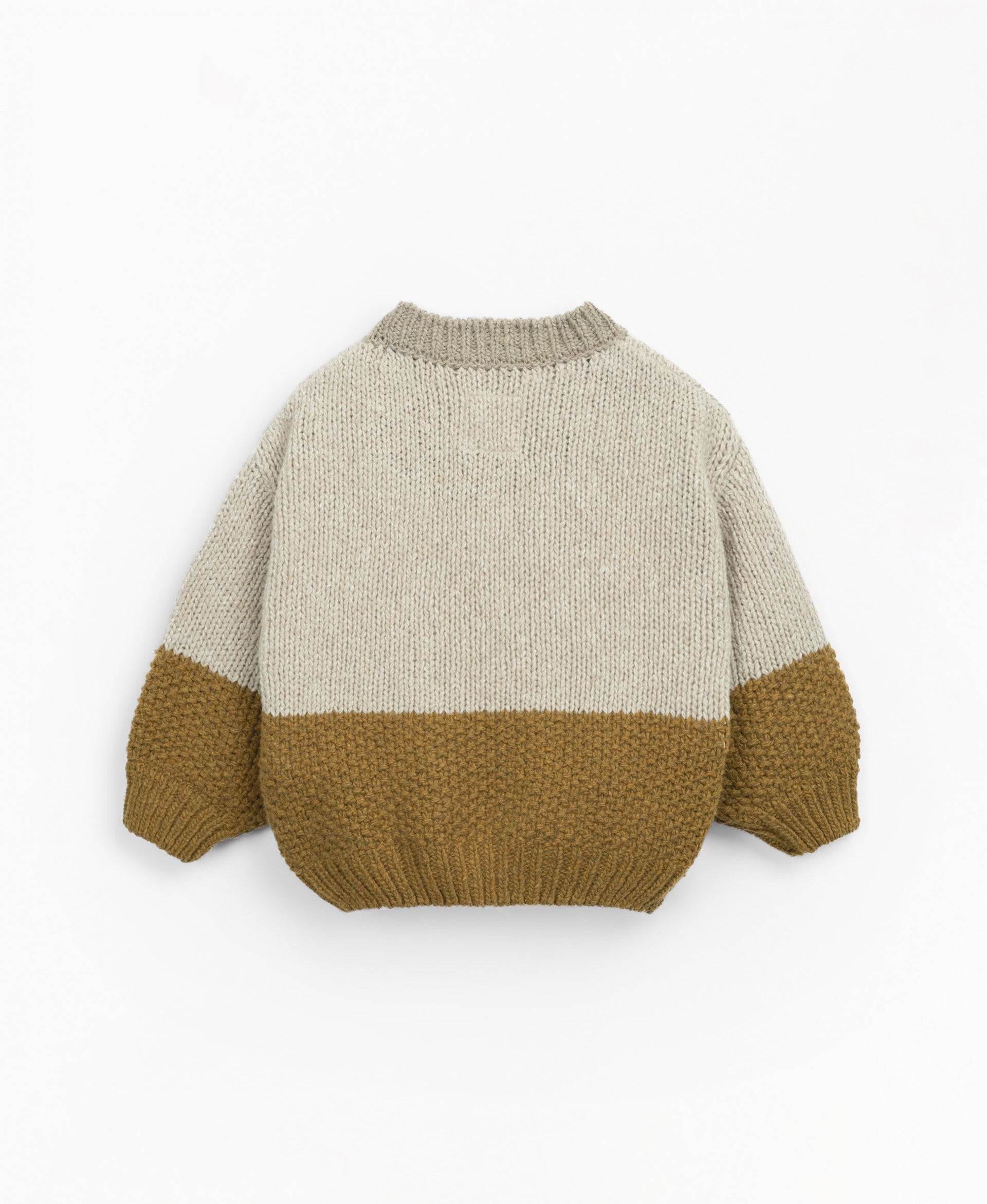 STRICKCARDIGAN |  beige & moosgrün