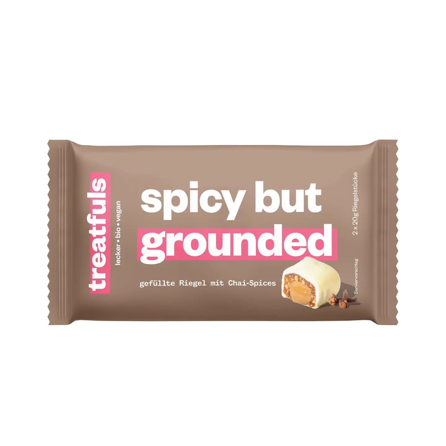 treatfuls - RIEGEL | WEIßE SCHOKO CHAI-LATTE | spicy but grounded