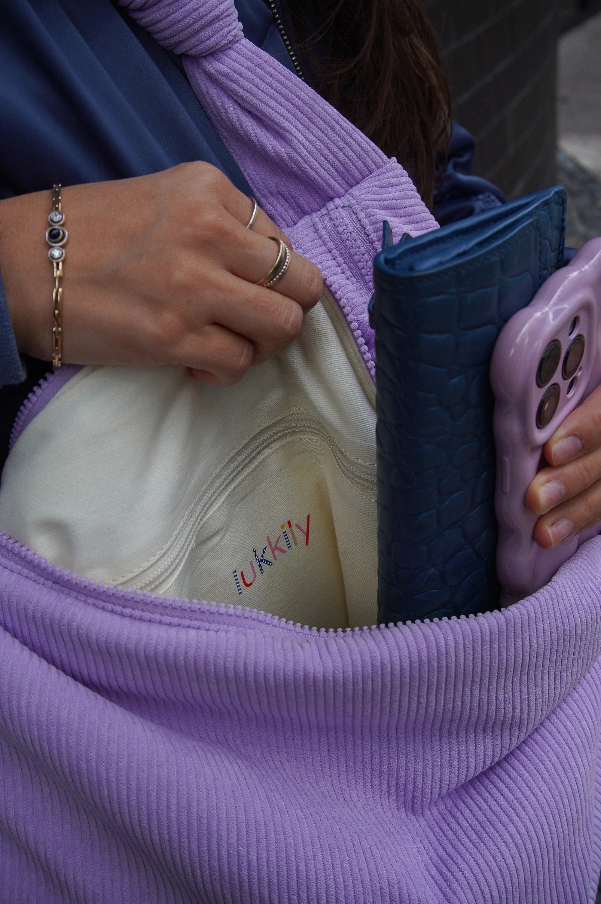 MOM BAG | LUKKILY BAG #1 | cord lilac