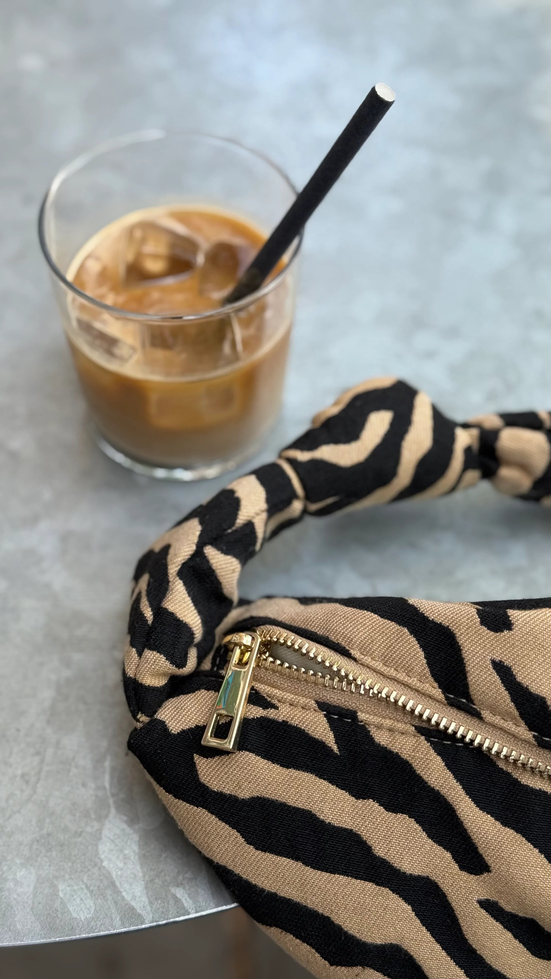 MOM BAG | LUKKILY BAG #1 | zebra creme/black