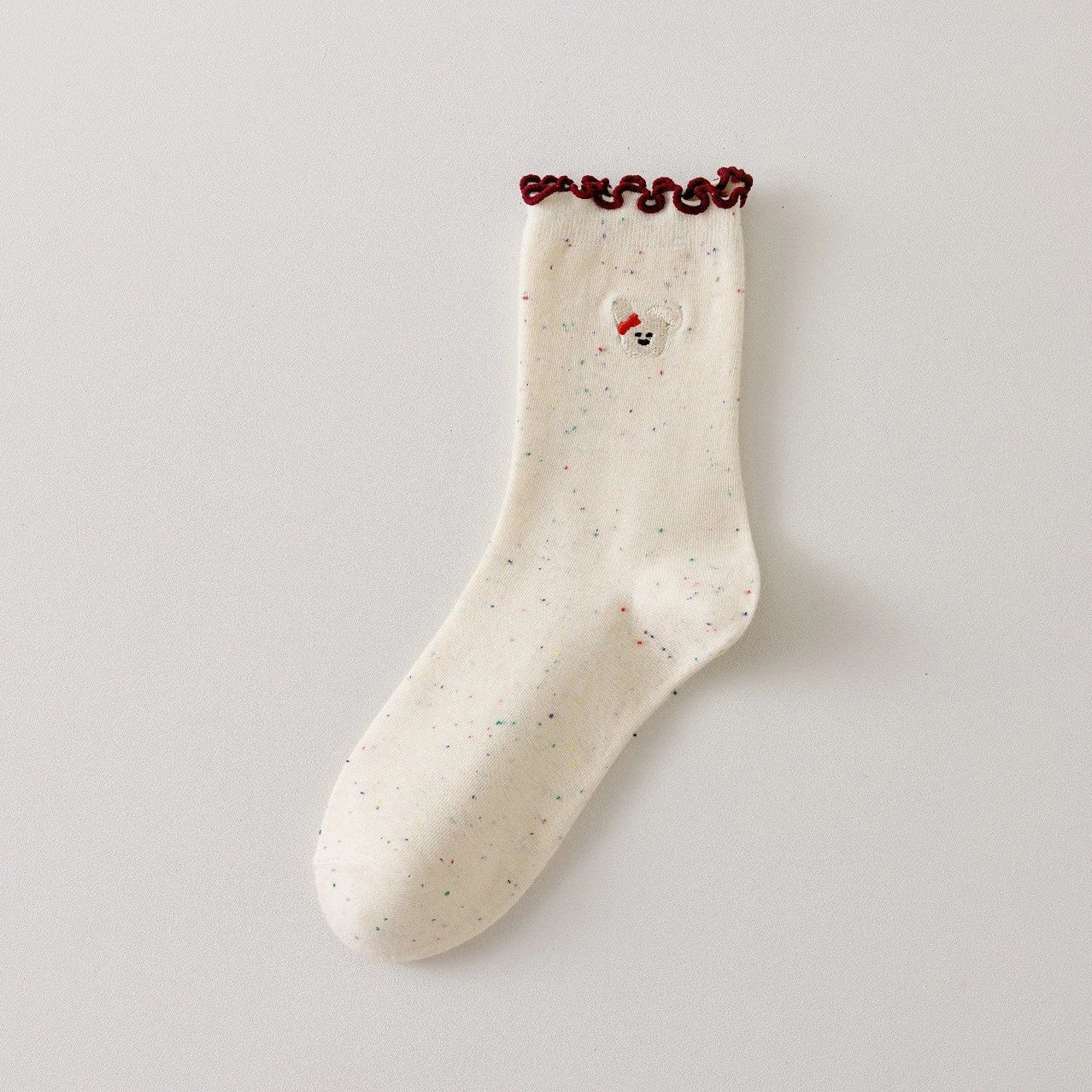 Socken mit Tierköpfen & Rüschen I 35-41