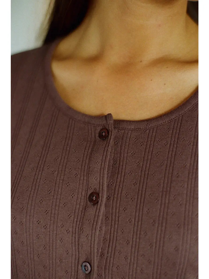 MOM CARDIGAN | POINTELLE | braun