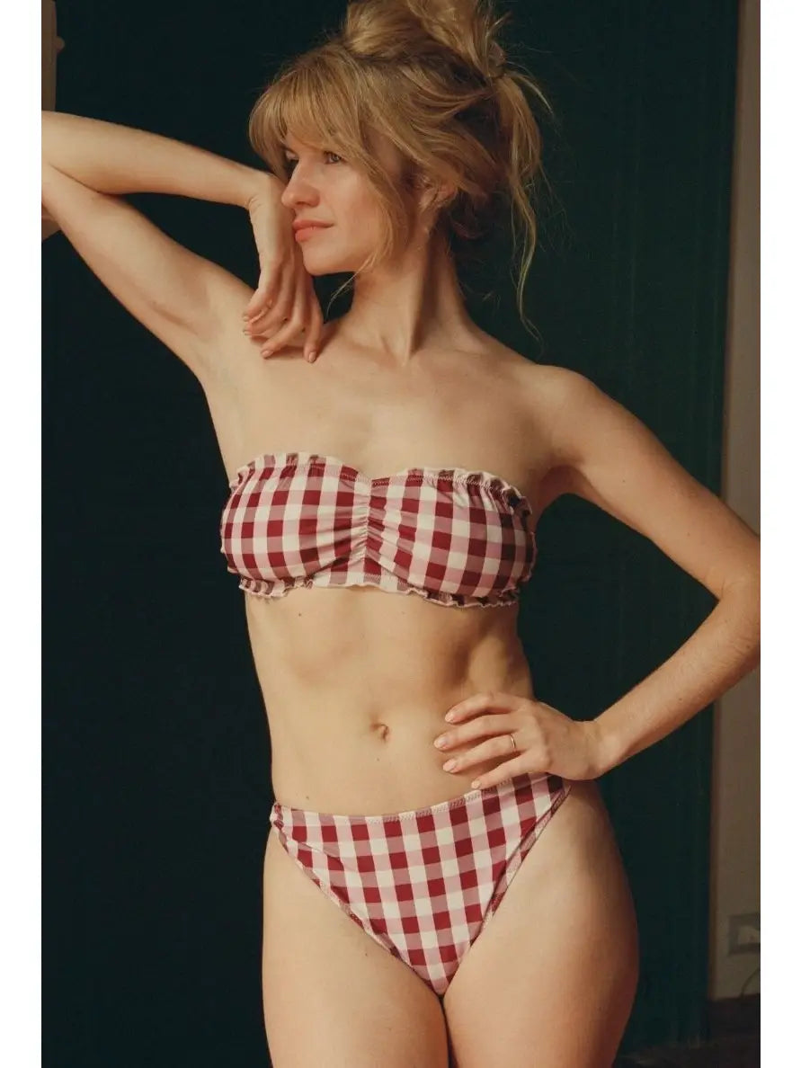 STILLFREUNDLICHES BIKINI-OBERTEIL | SALLY | rosa vichy