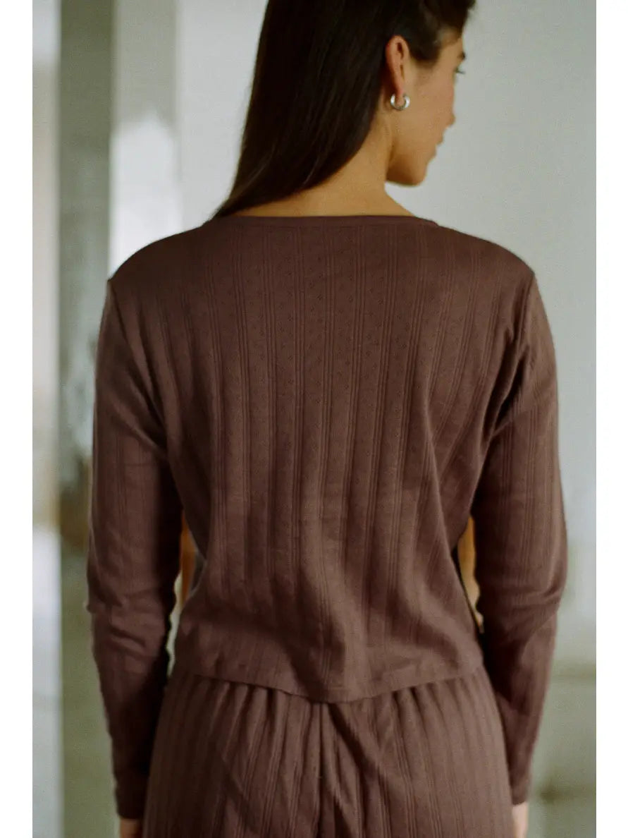 MOM CARDIGAN | POINTELLE | braun