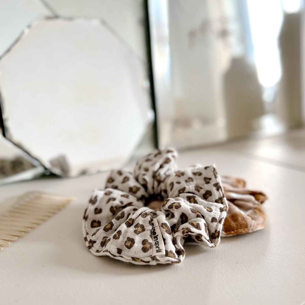 SCRUNCHIE | mini | crème leopard