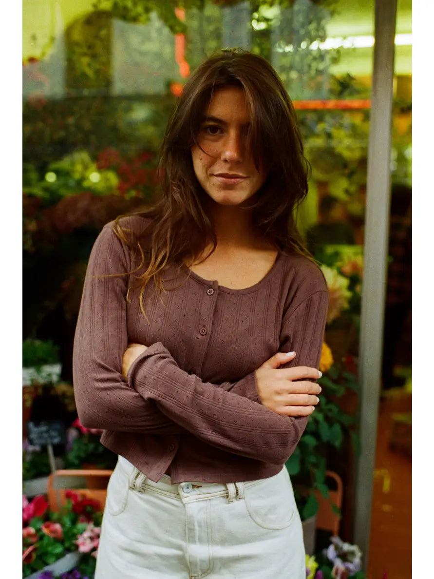 MOM CARDIGAN | POINTELLE | braun