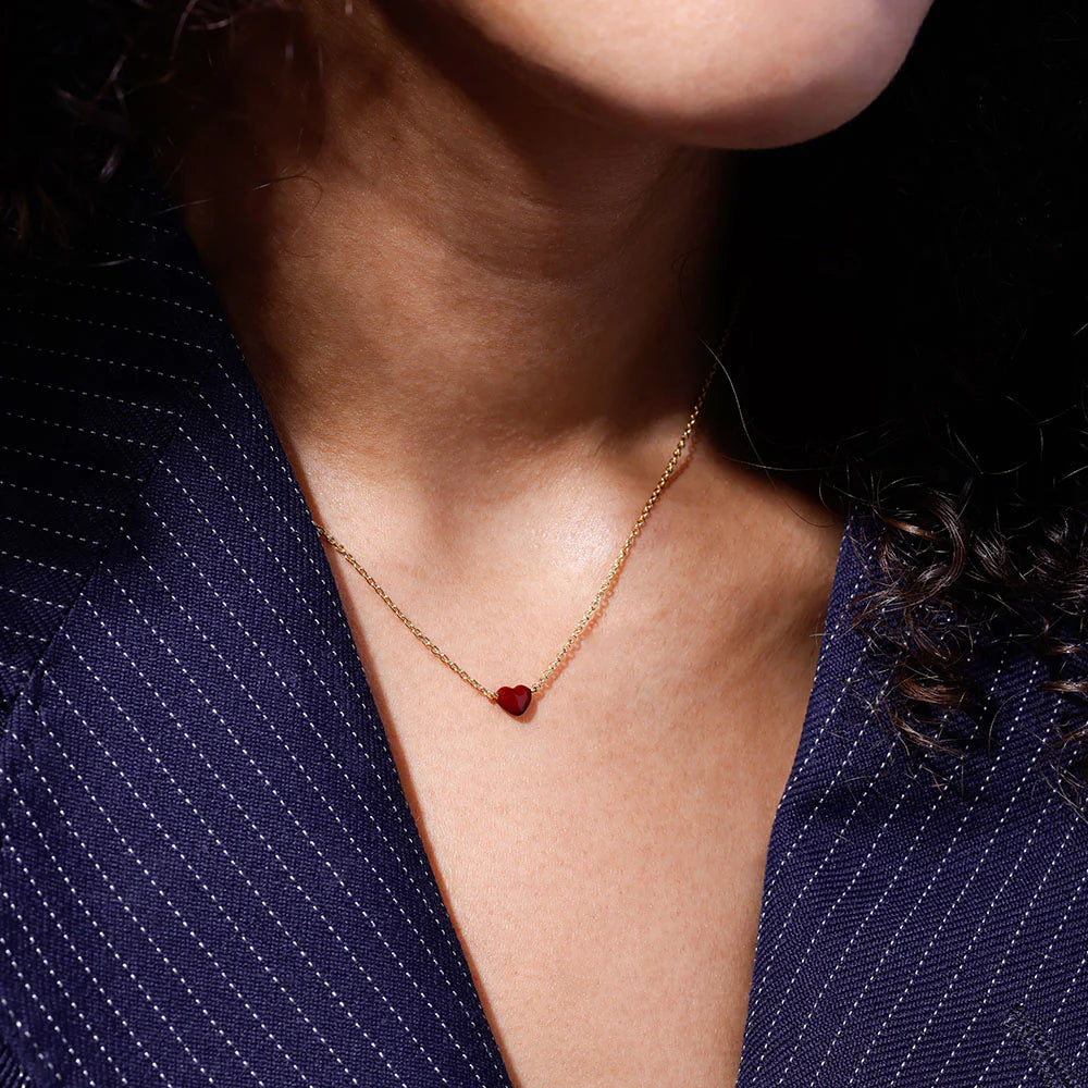 LITTLE BIG LOVE NECKLACE | burgundy