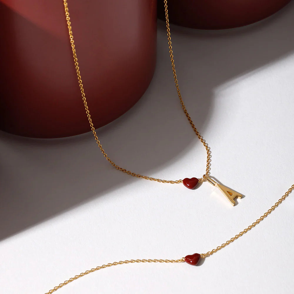 LITTLE BIG LOVE NECKLACE | burgundy
