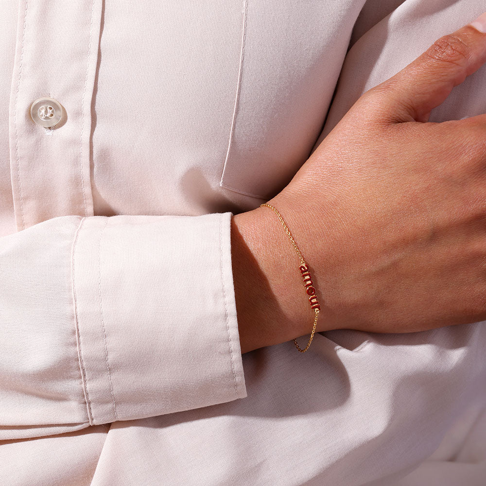BRACELET | silber vergoldet | amour