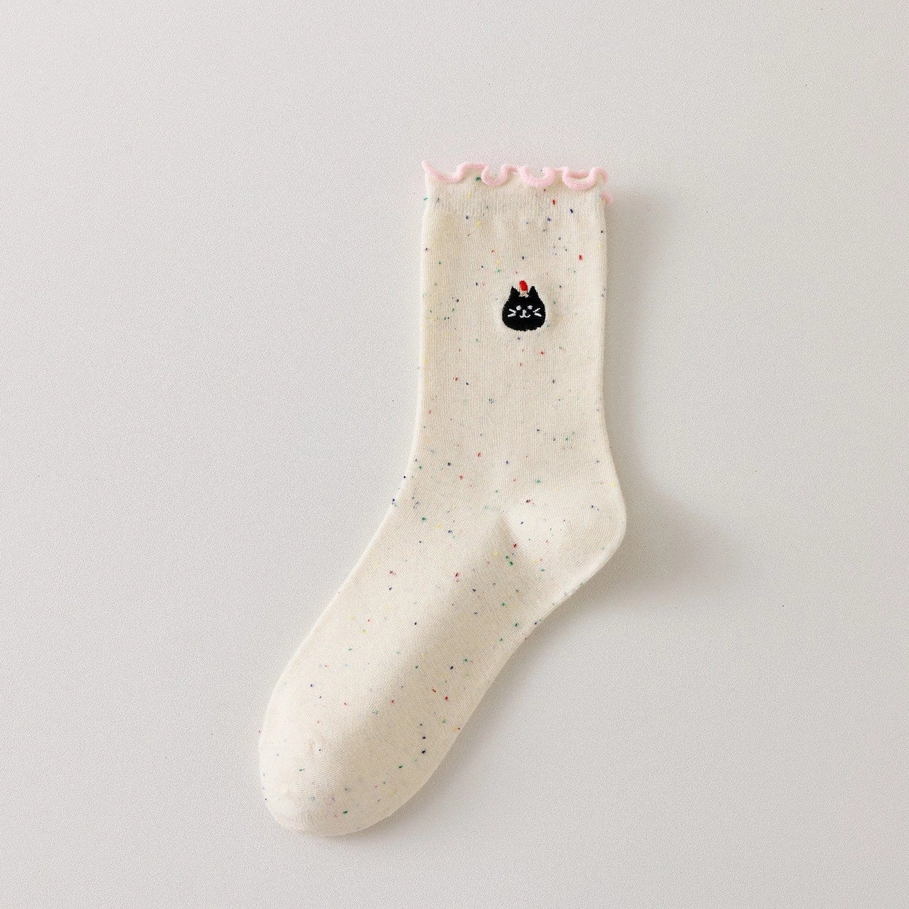 Socken mit Tierköpfen & Rüschen I 35-41