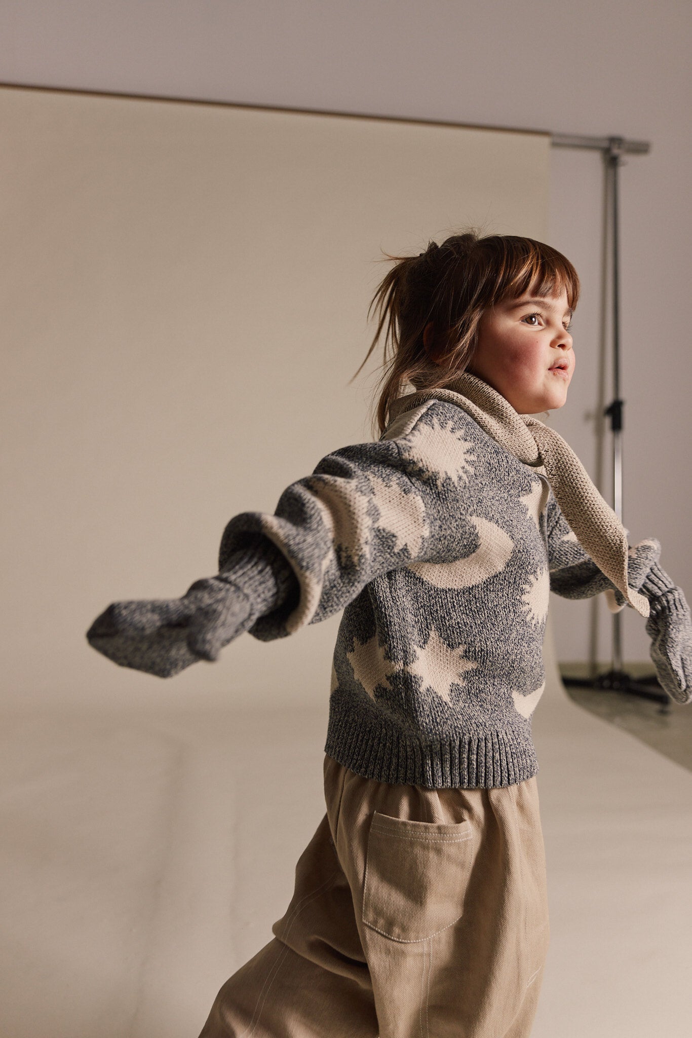 PULLOVER MIT MOND UND STERNEN | midnight blue