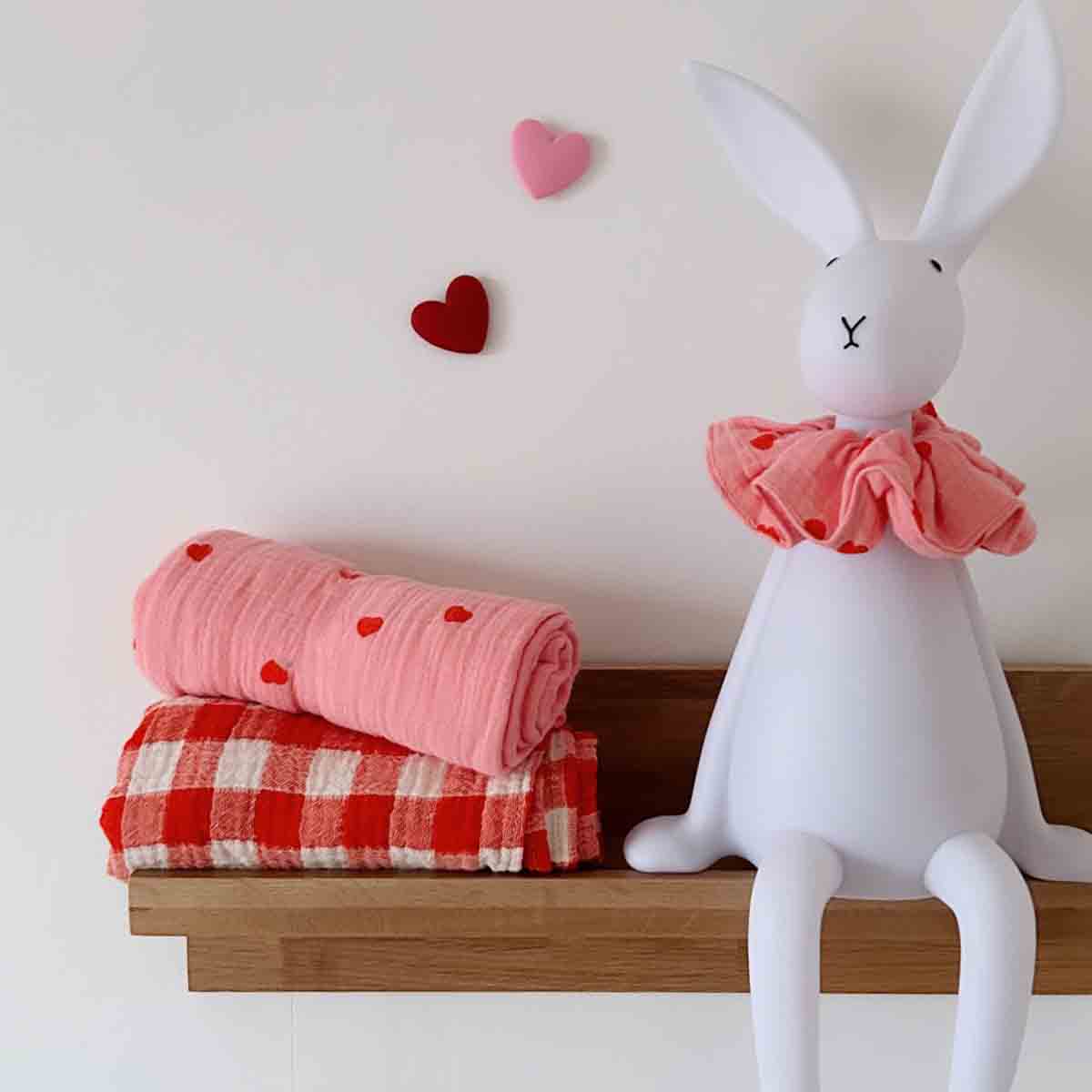 SWADDLE AUS MUSSELIN | vichy rot