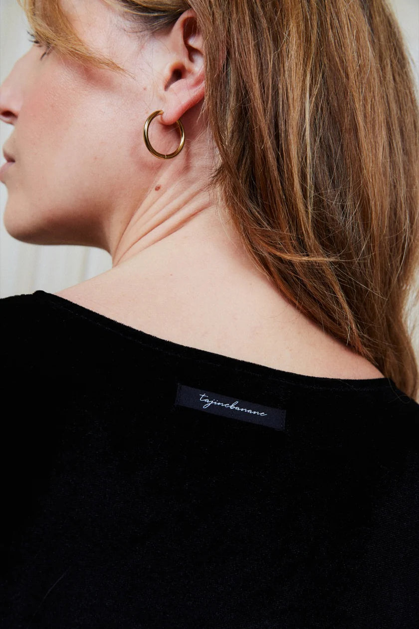 BODY AUS SAMT | nuit noire