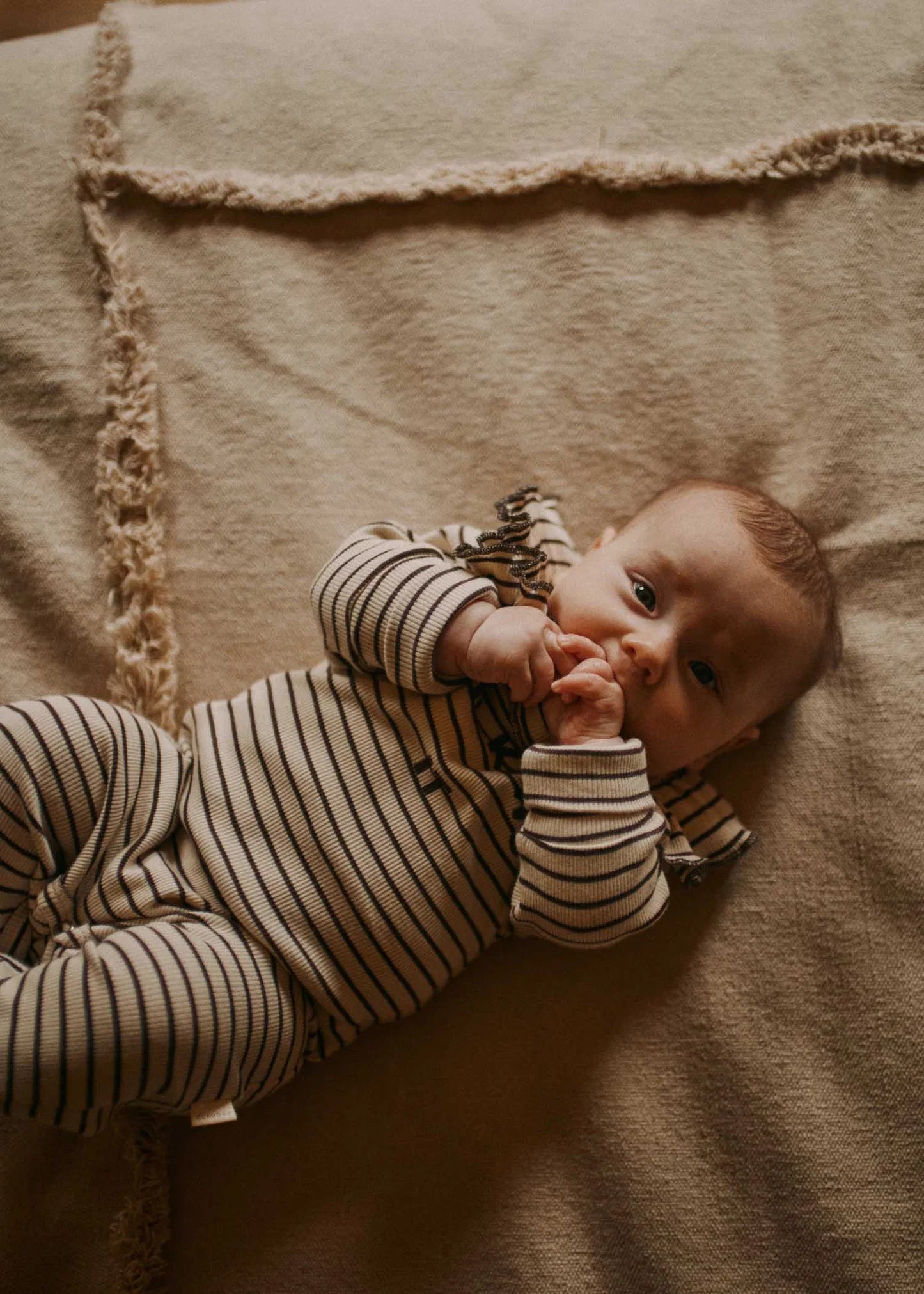 ONESIE MILKING IT | coco stripes