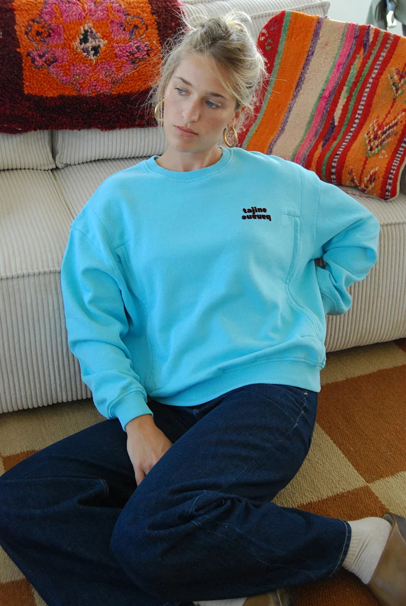 STILL-SWEATSHIRT | türkis