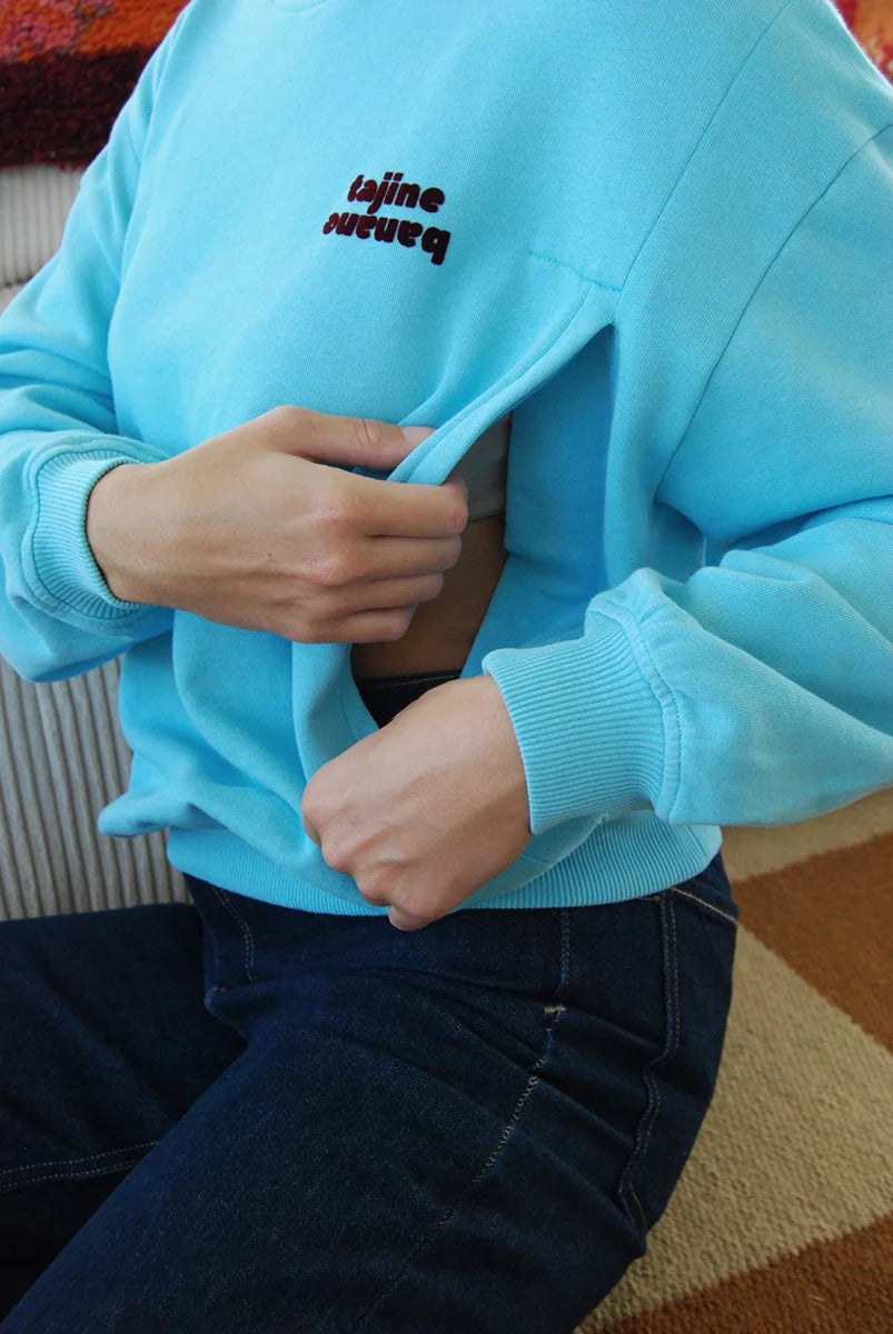 STILL-SWEATSHIRT | türkis
