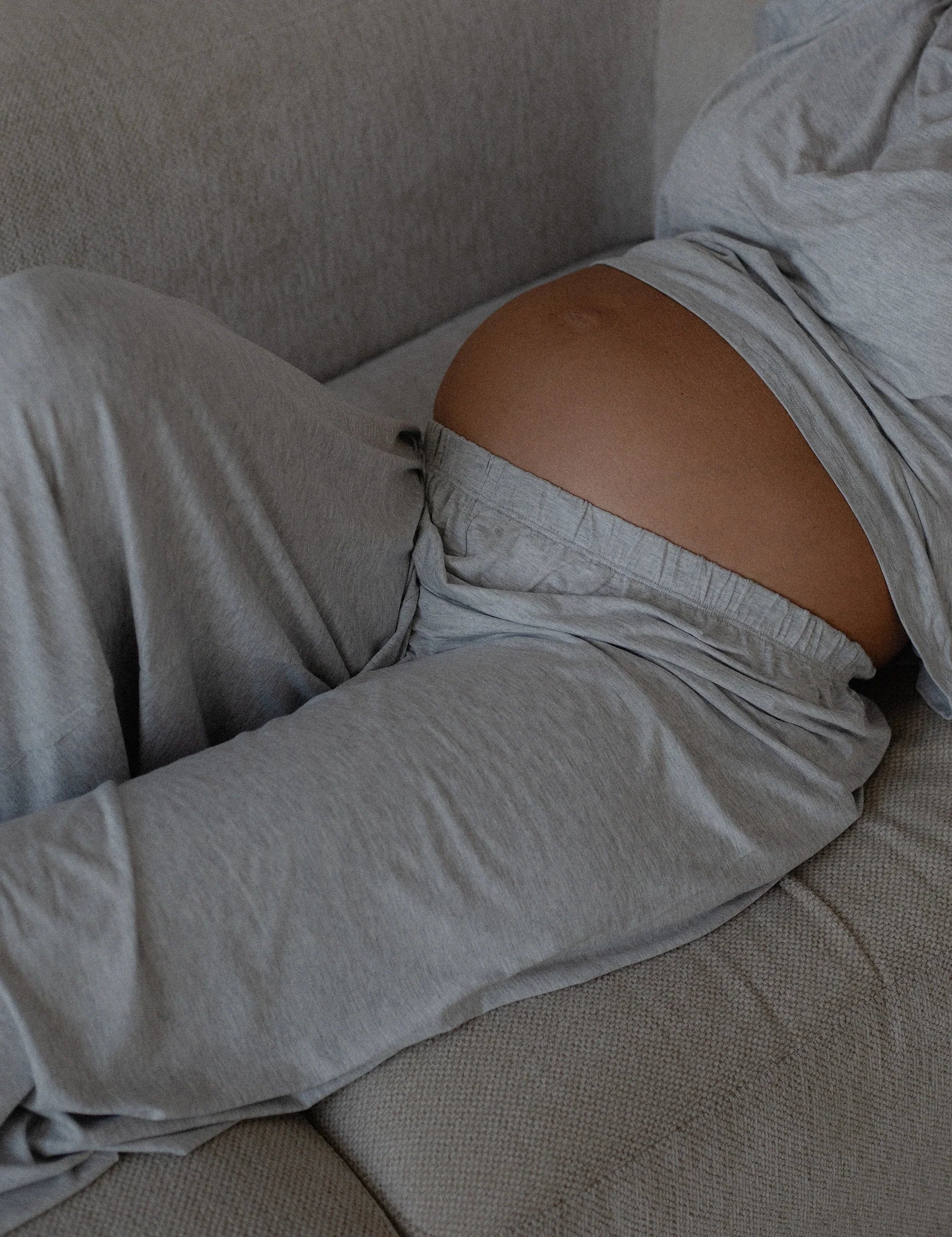 WIDE-LEG HOSE | light grey