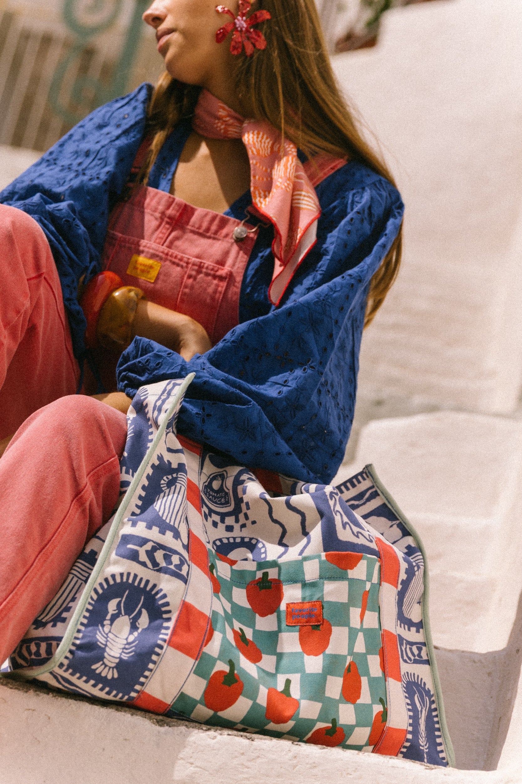 TOTE BAG | POSITANO | gemustert
