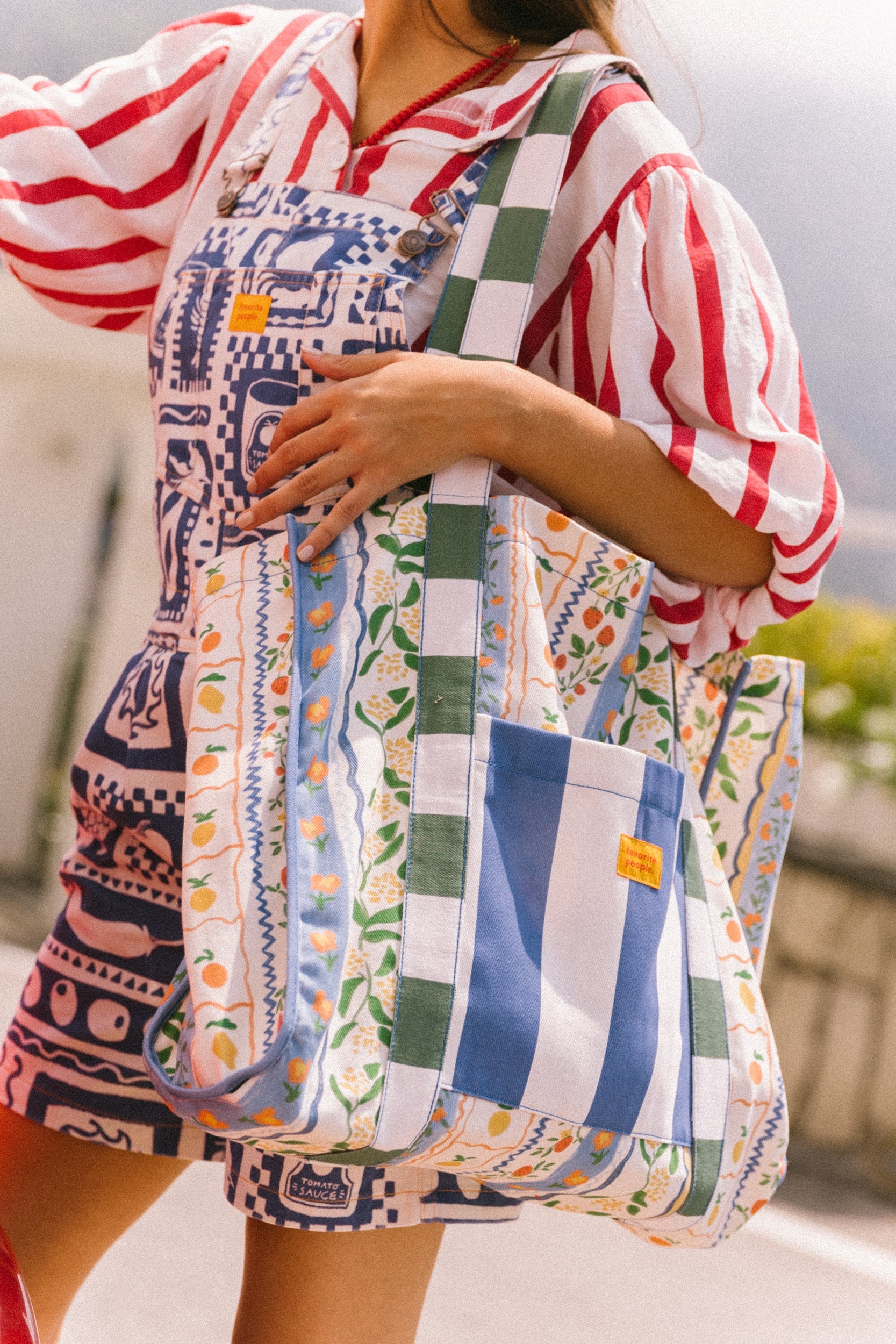 TOTE BAG | AMALFI | gemustert