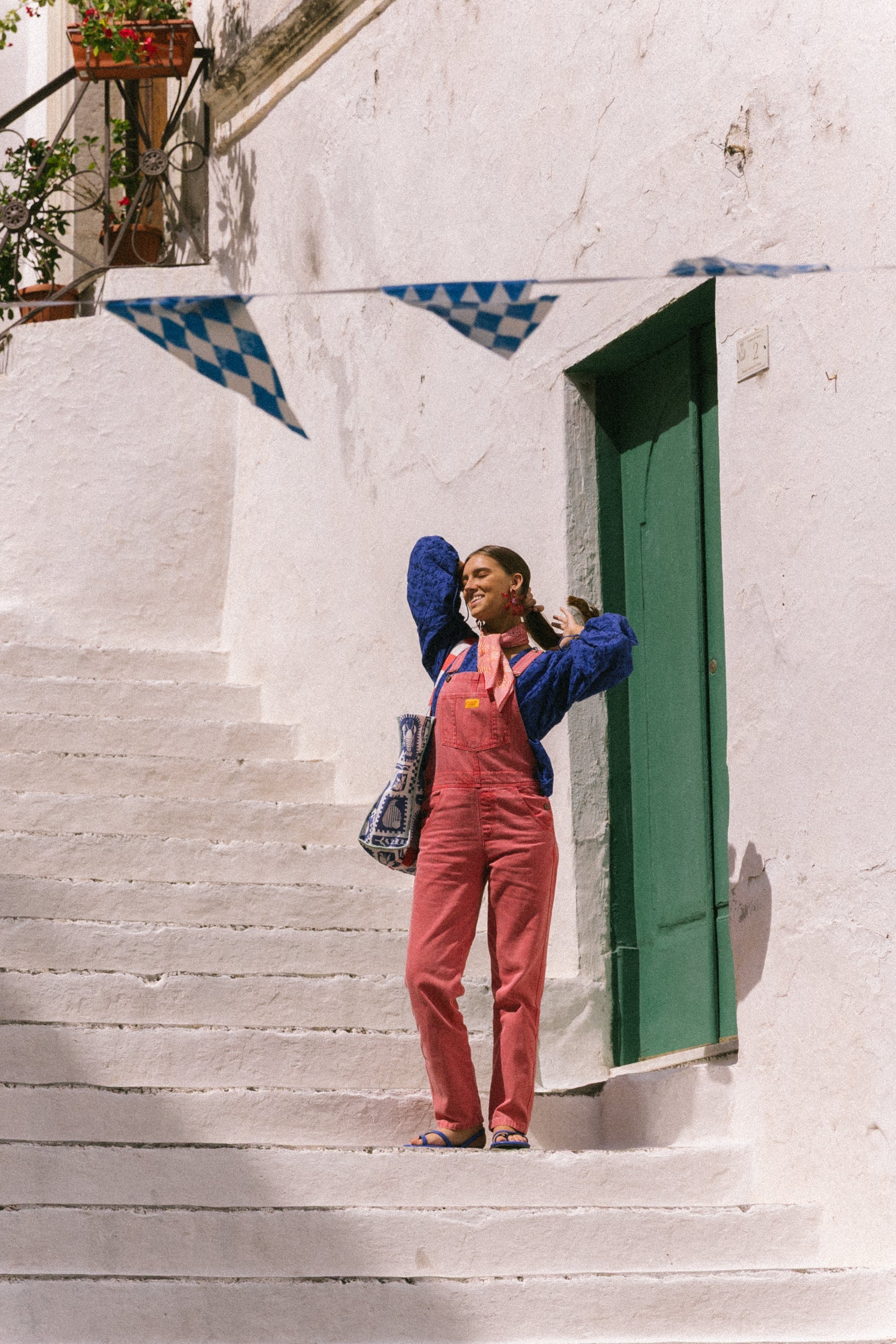 LATZHOSE CHERRY TOMATO | MAMA | vintage rot