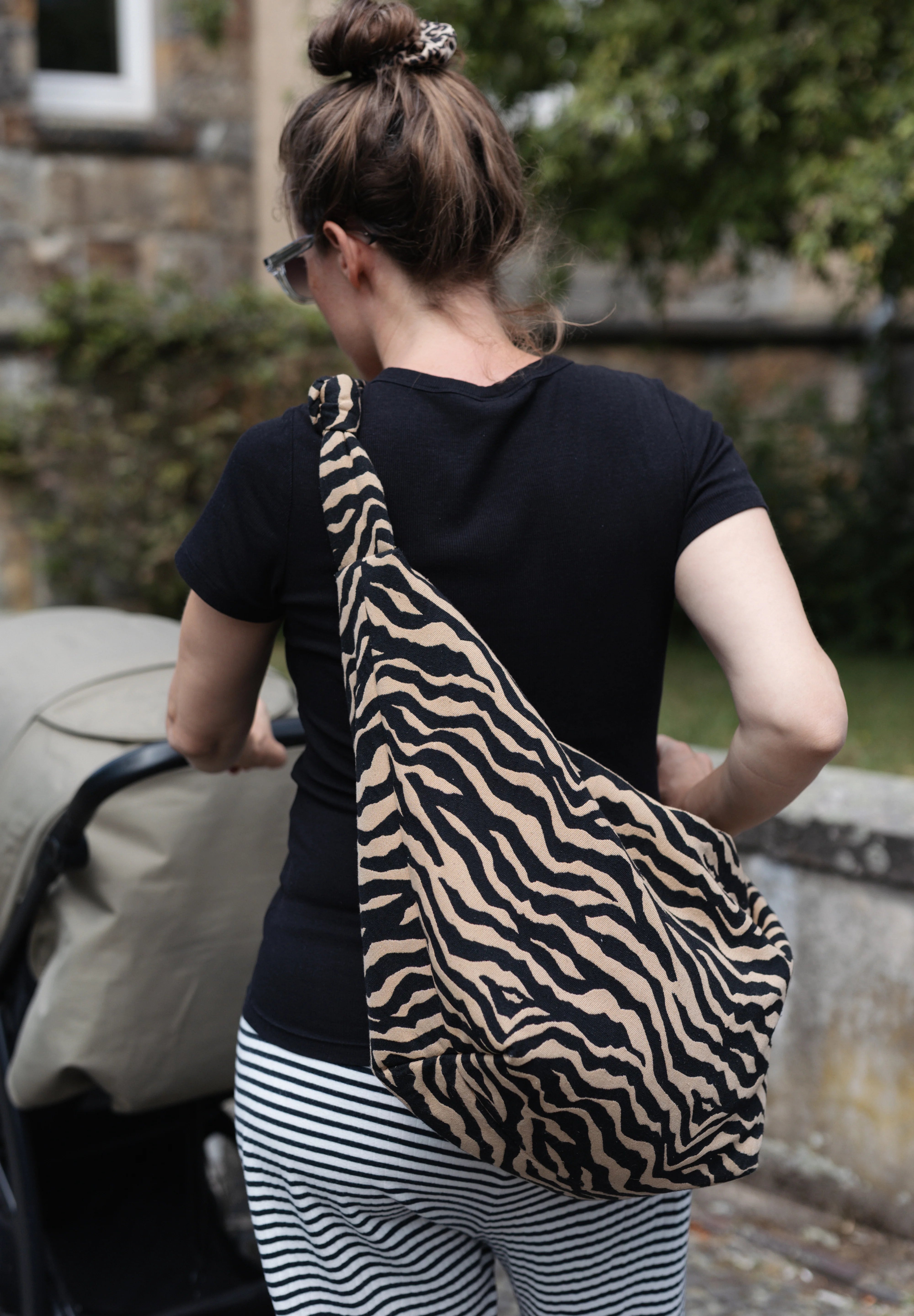 MOM BAG | LUKKILY BAG #1 | zebra creme/black