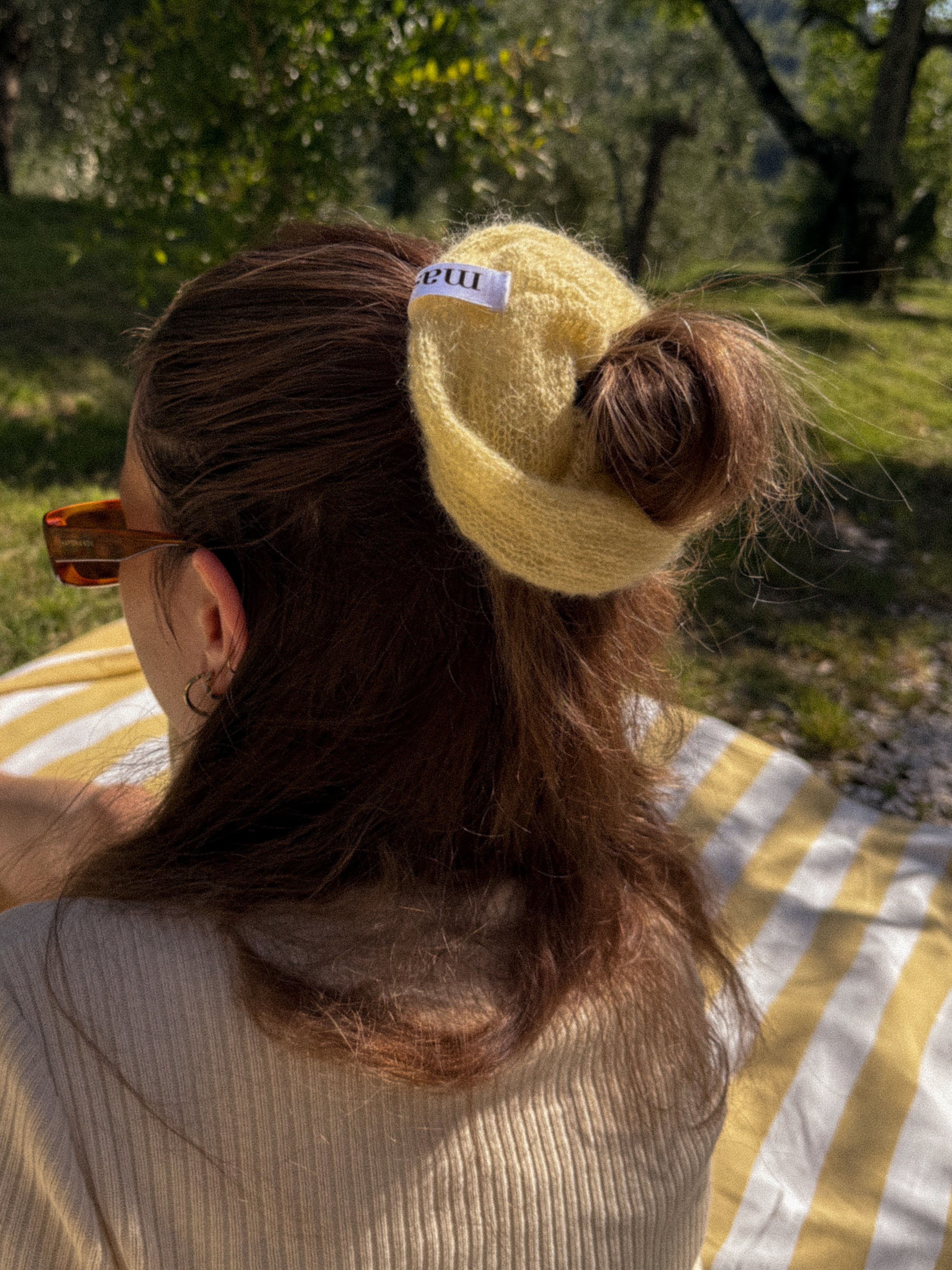 SCRUNCHIE AUS MOHAIR & SEIDE | the butter the better