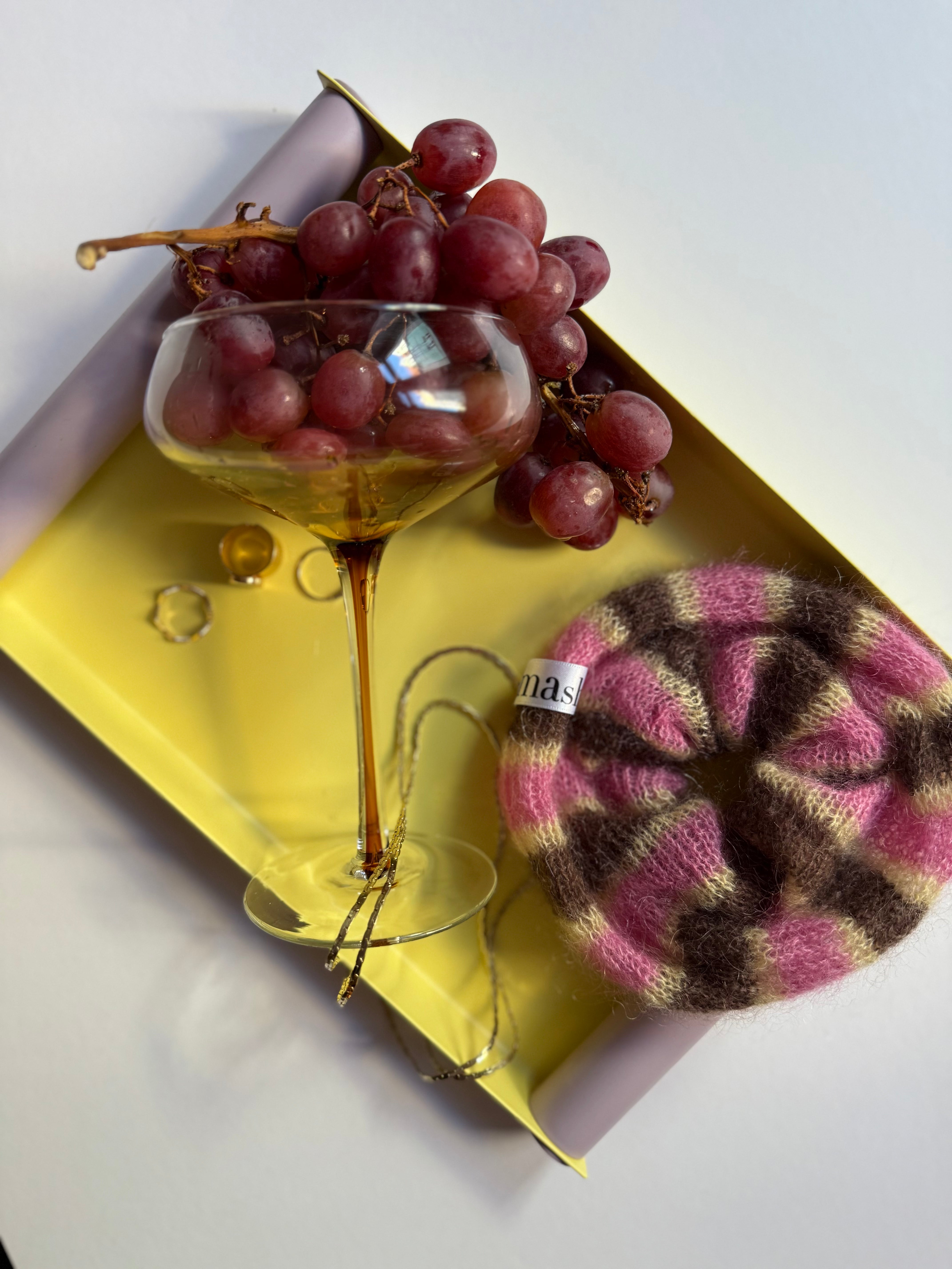 SCRUNCHIE AUS MOHAIR & SEIDE | in my stripes era