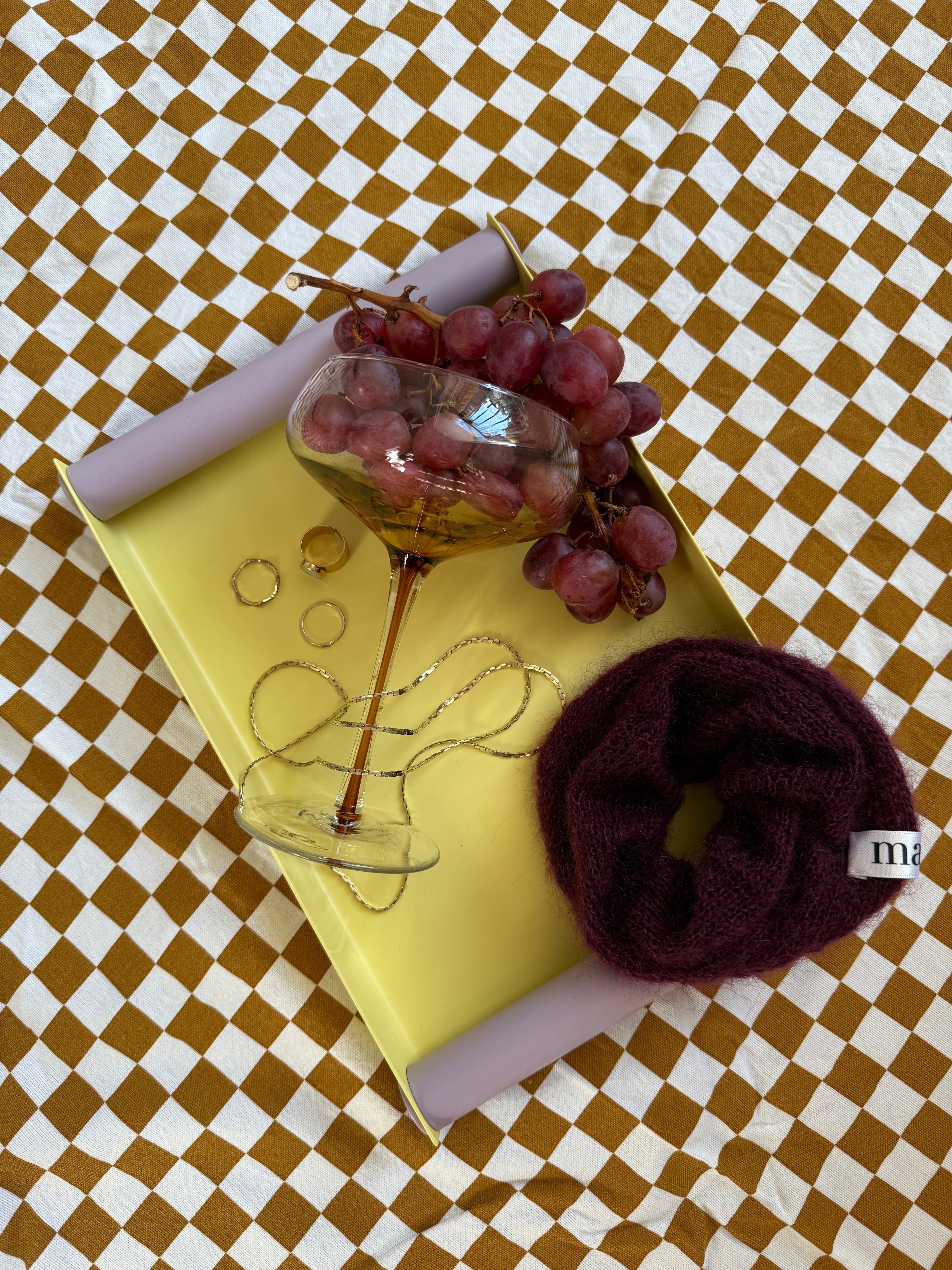 SCRUNCHIE AUS MOHAIR & SEIDE | oh bordeaux