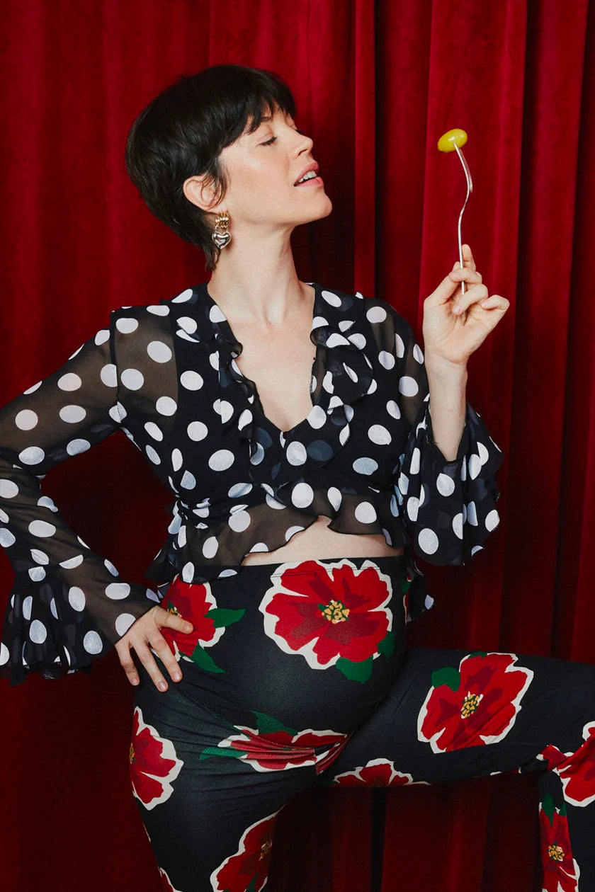 FLARED SCHWANGERSCHAFTSLEGGINGS DONNA | blumenprint