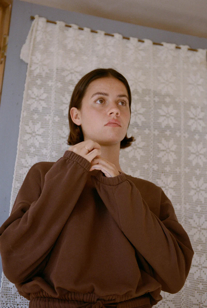 SWEATSHIRT | JUNKO | mocca