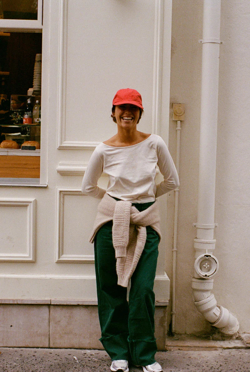 LANGARMSHIRT MIT U-BOOT-AUSSCHNITT | NÉNÉS | crème