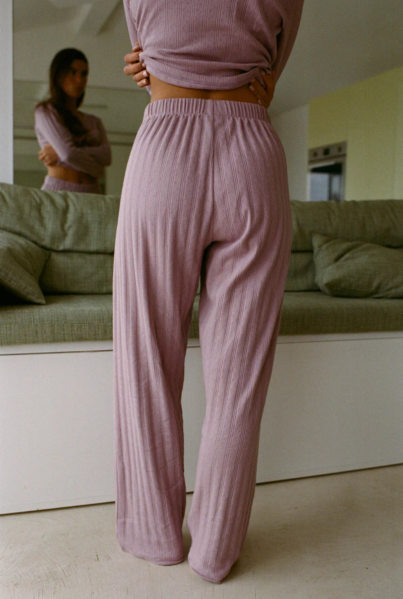 MOM HOSE | POINTELLE | mauve
