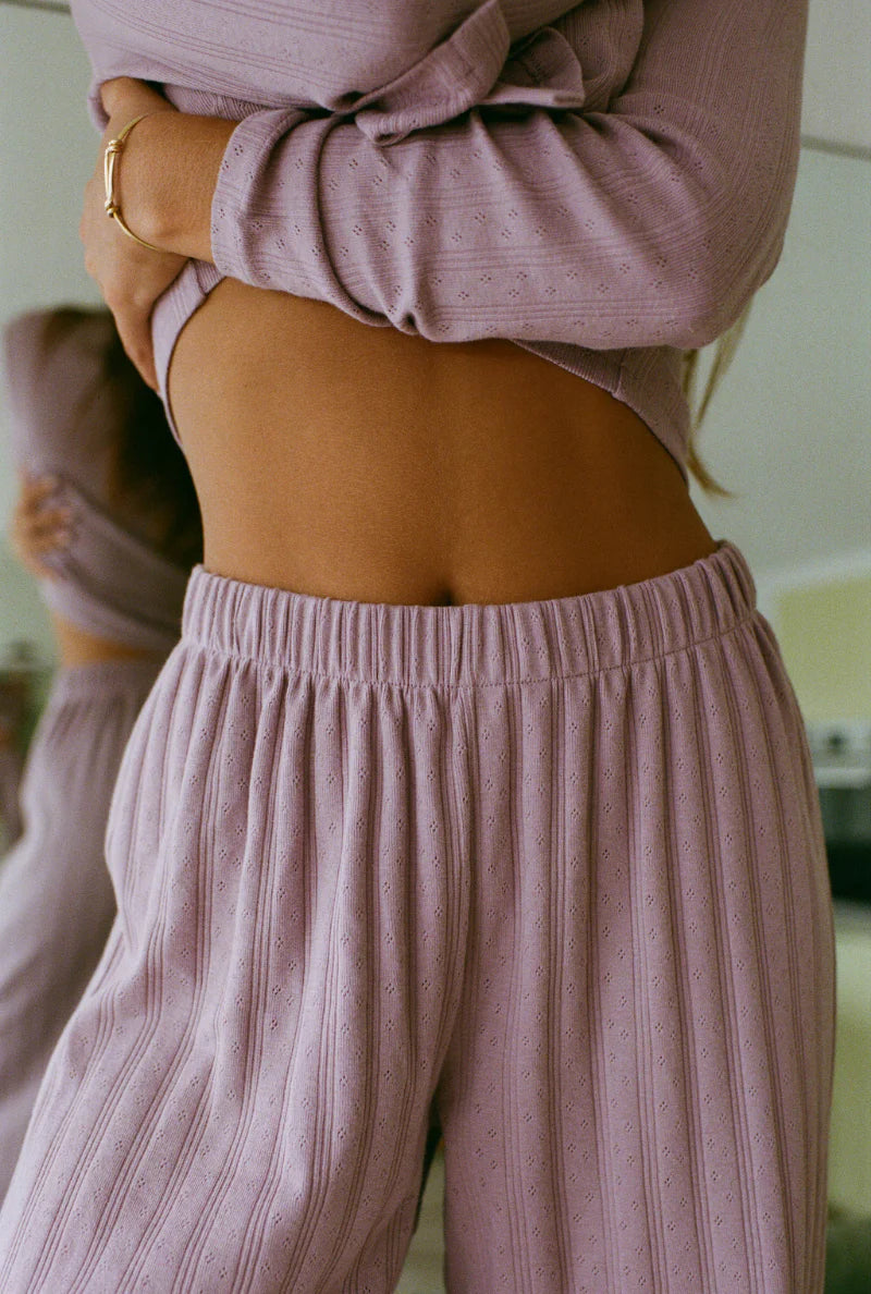 MOM HOSE | POINTELLE | mauve