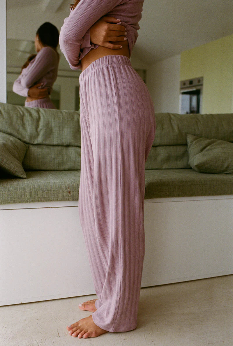 MOM HOSE | POINTELLE | mauve