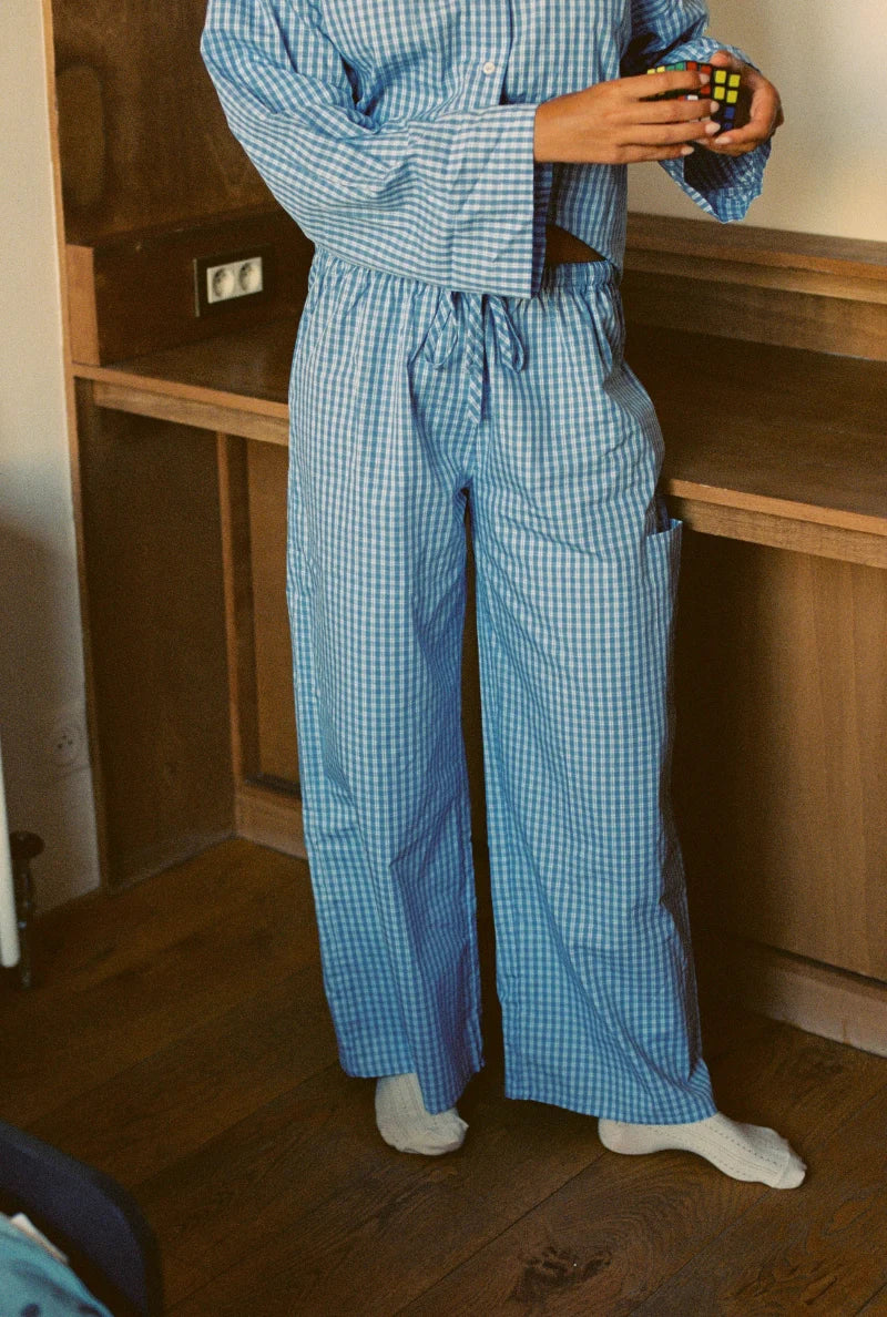 PRE-ORDER: KARIERTE HOSE AUS BAUMWOLLE