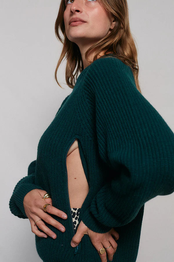 STILL-PULLOVER | forest green