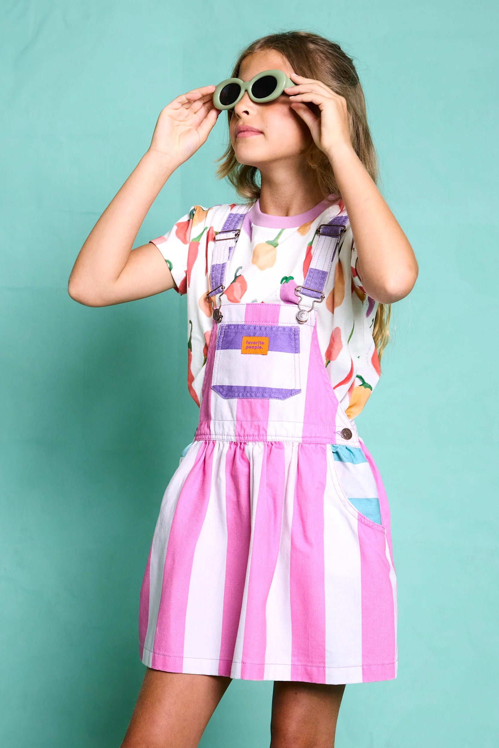 LATZKLEID AMORE | gestreift