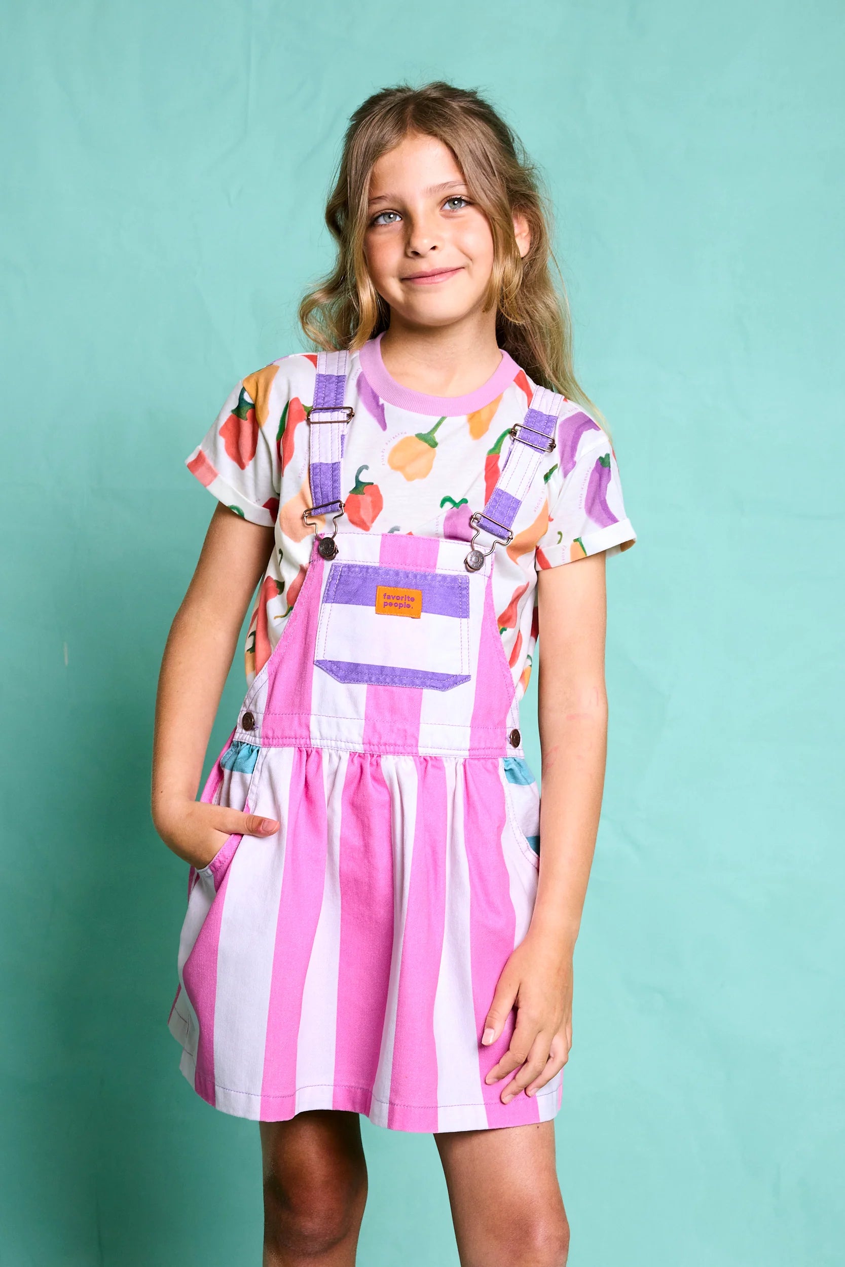 LATZKLEID AMORE | gestreift